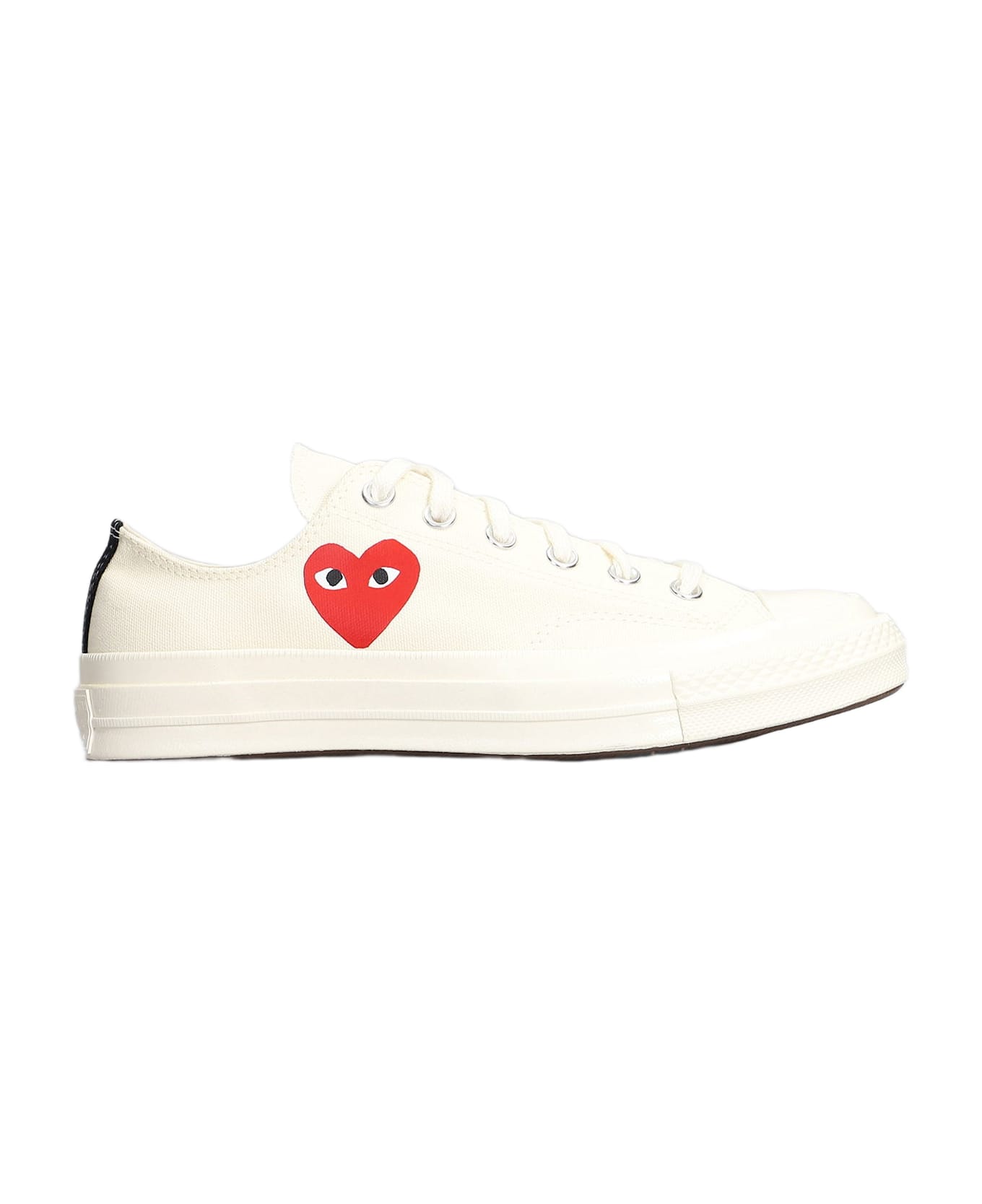 Comme des Garçons Play Chuck 70 Cdg Low Sneakers In Beige Cotton - beige