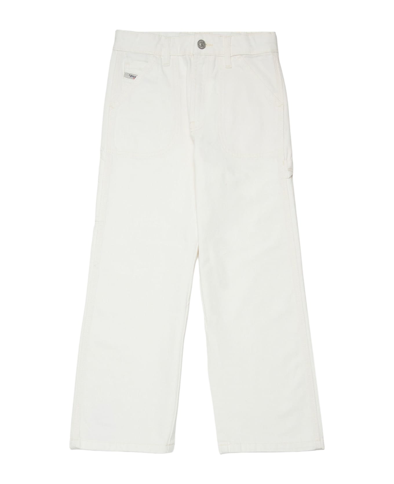 Diesel 2020 D-viker Cotton Jeans - White