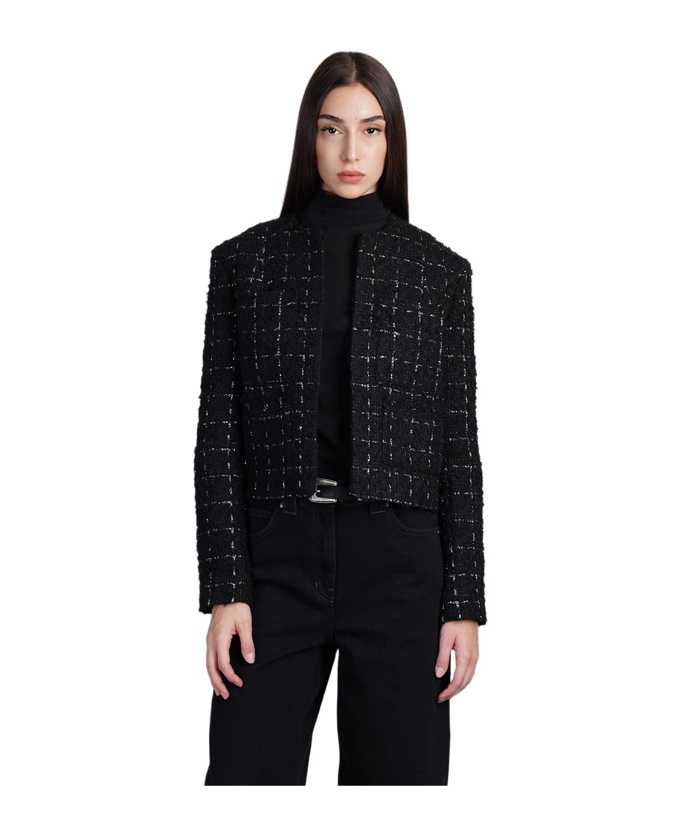IRO Malano Casual Jacket In Black Wool - black