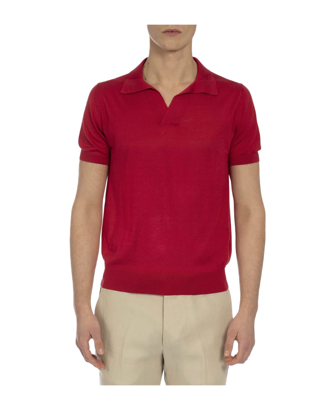 Larusmiani 'harry' Polo Polo Shirt - Red ポロシャツ