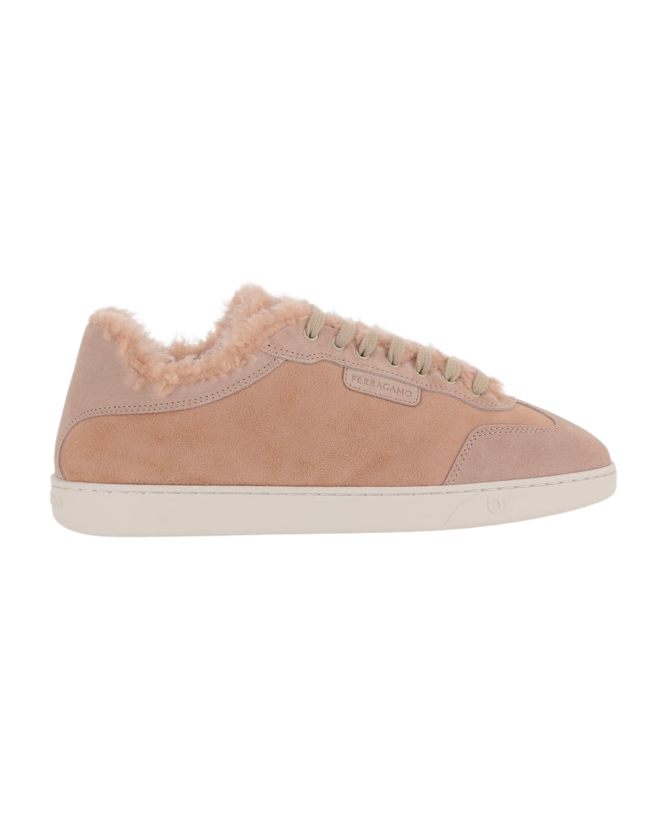 Ferragamo Athena Fur Sneakers - Pink スニーカー
