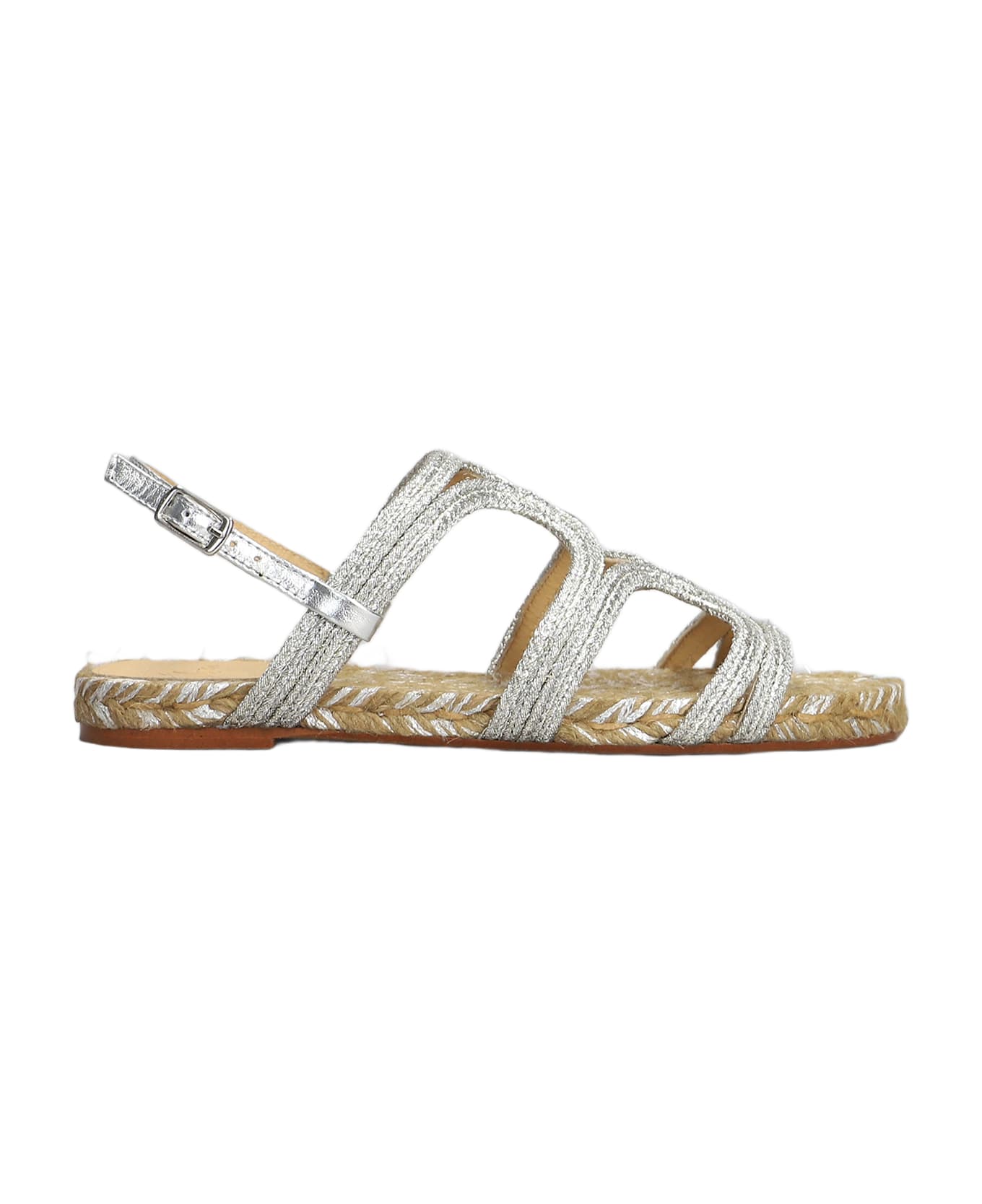 Castañer Pitra-266 Flats In Silver Fabric - silver