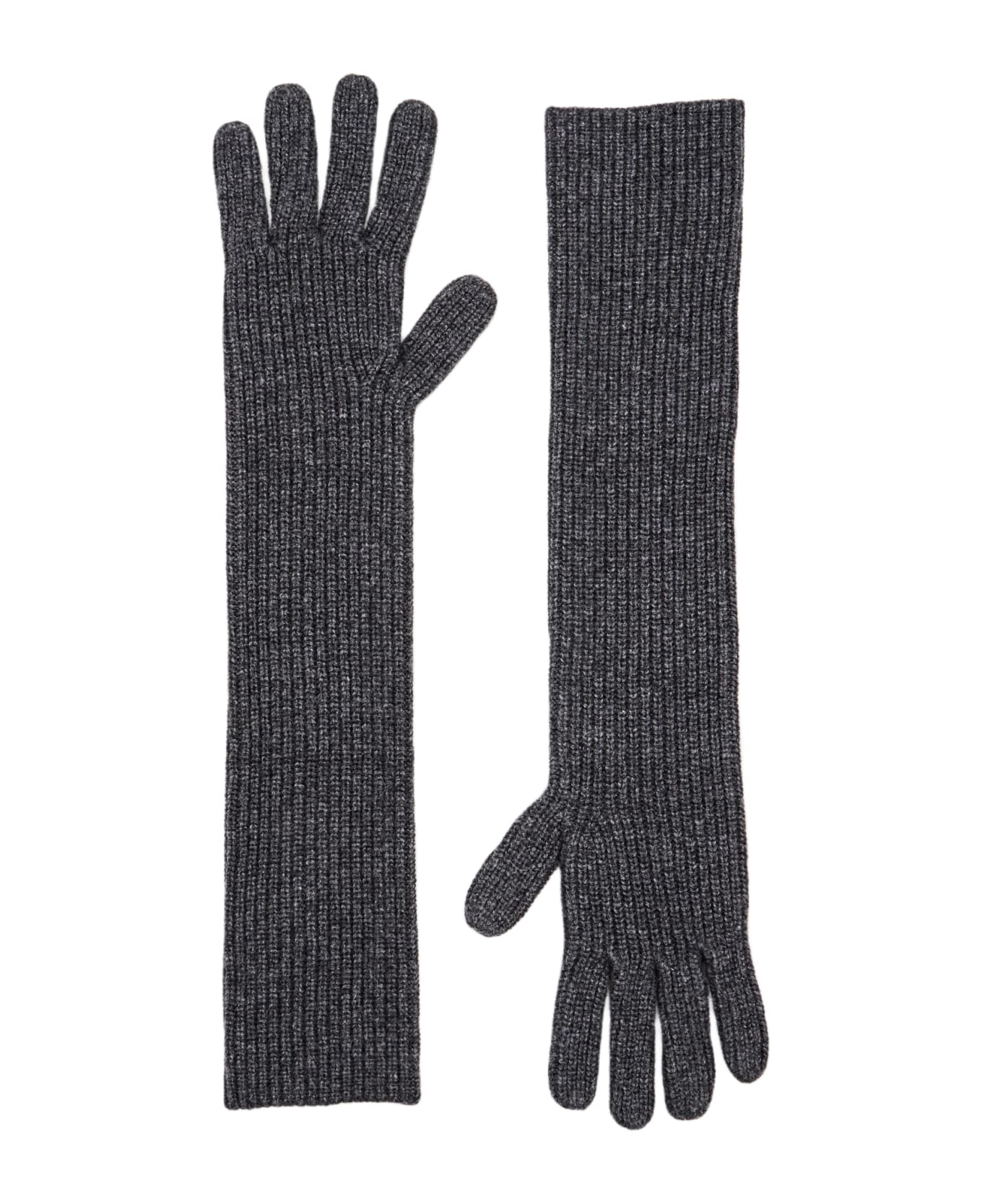 Loulou Studio Cashmere Mittens - Anthracite Melange