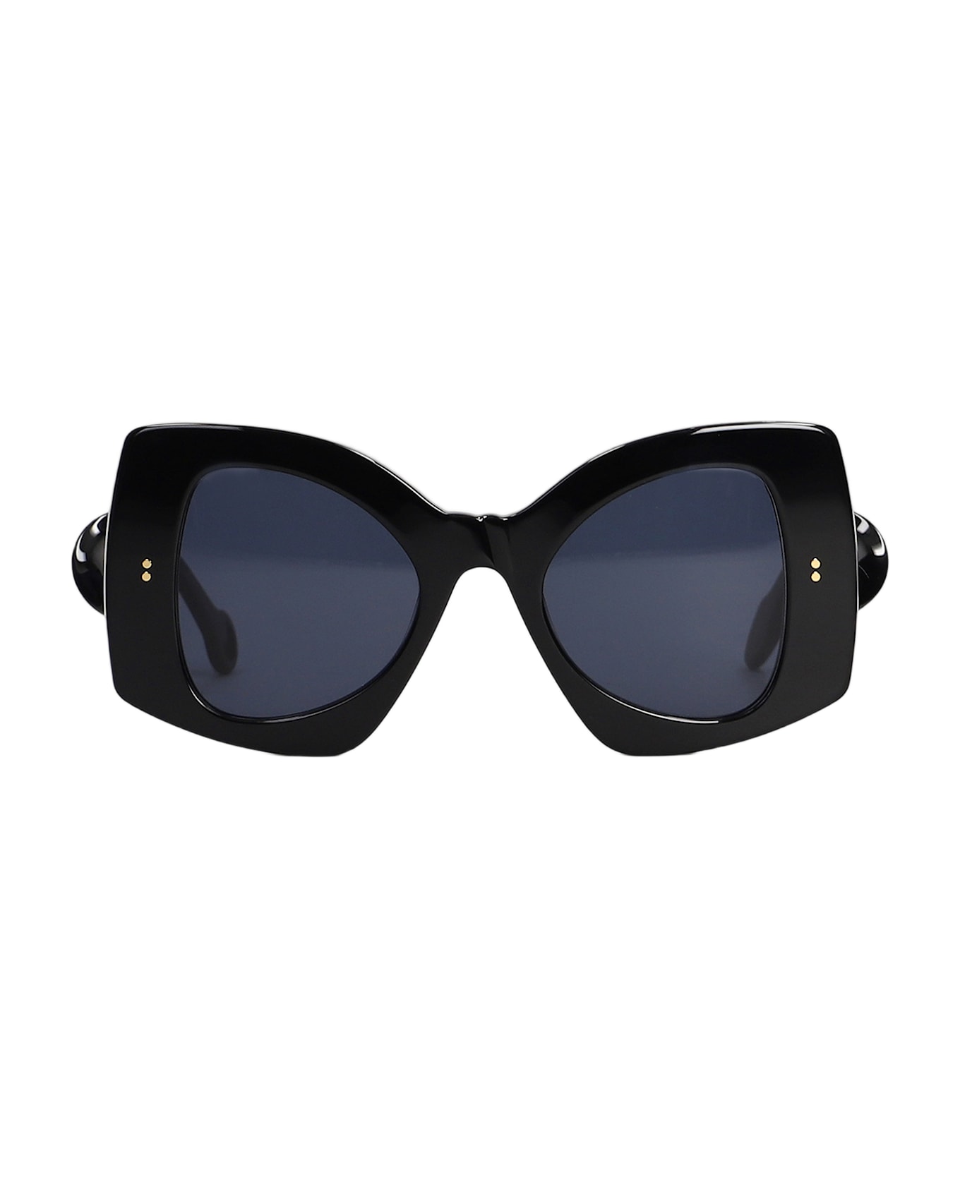 J.W. Anderson Jwa04 Twister Sunglasses In Black Acetate - black