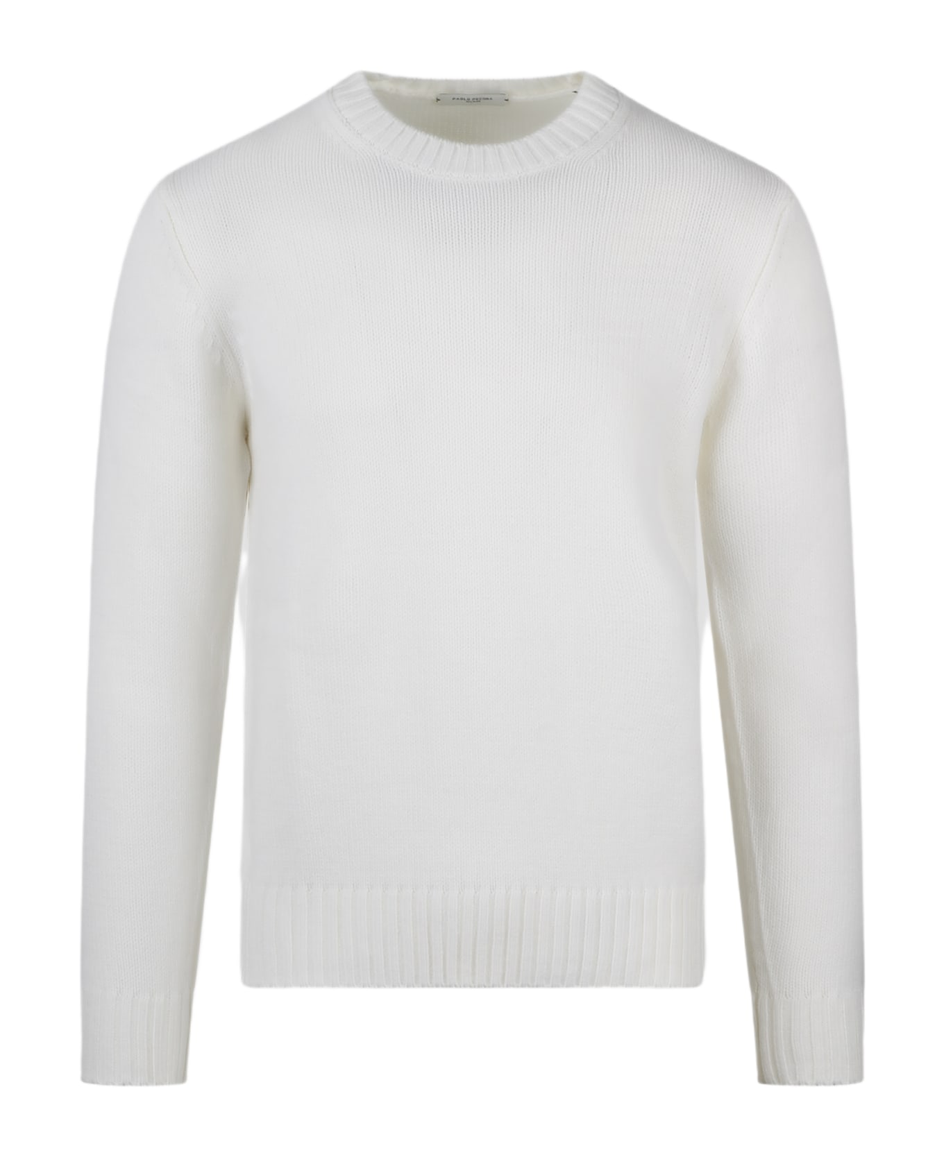 Paolo Pecora Crewneck Sweater - White ニットウェア