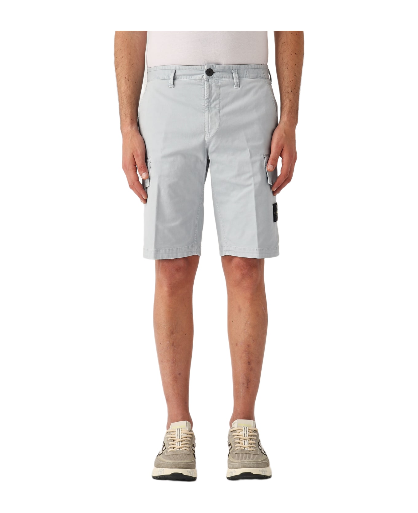 Stone Island Bermuda Slim Shorts - CENERE