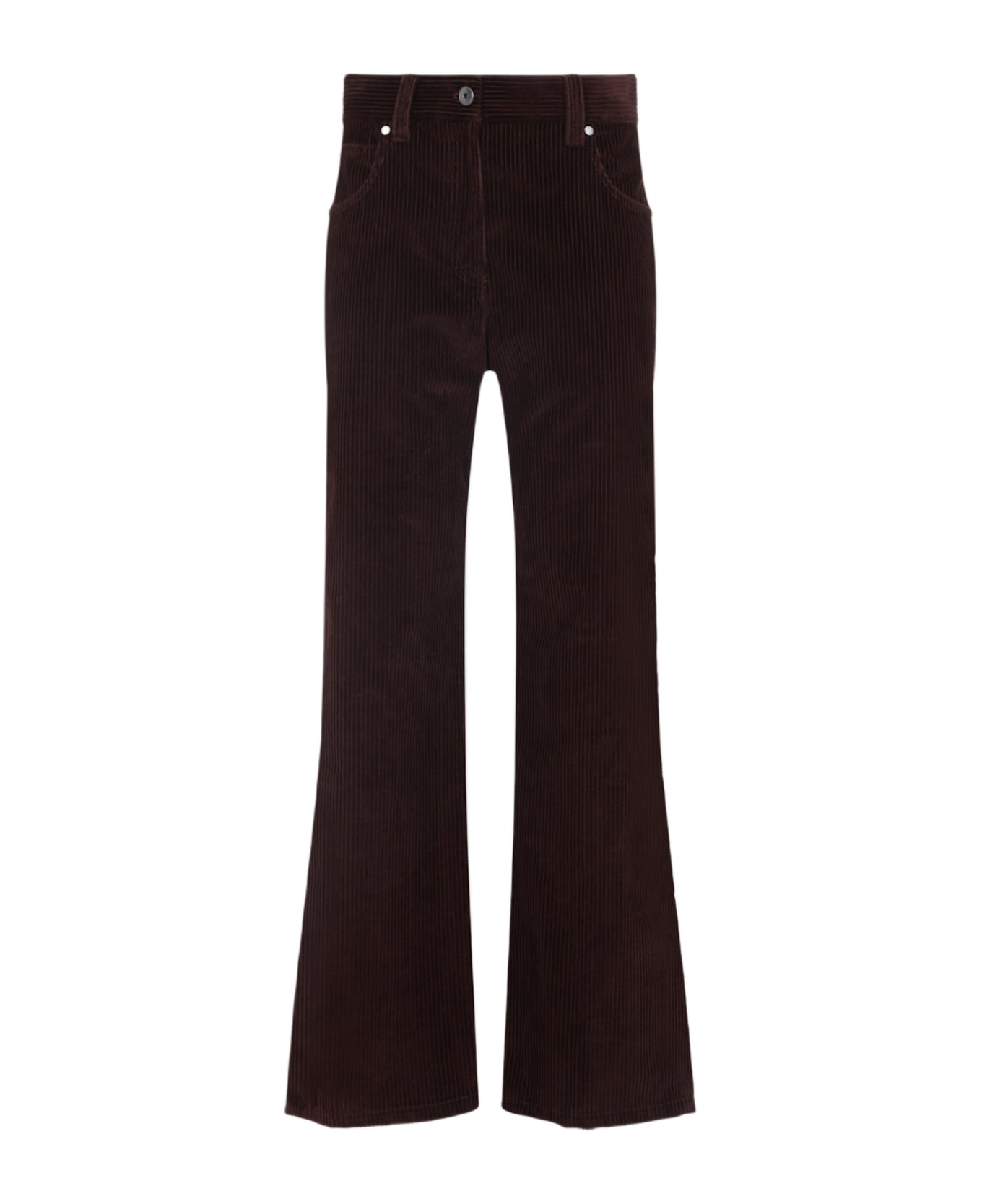 Brunello Cucinelli Corduroy Pants - Red Wine