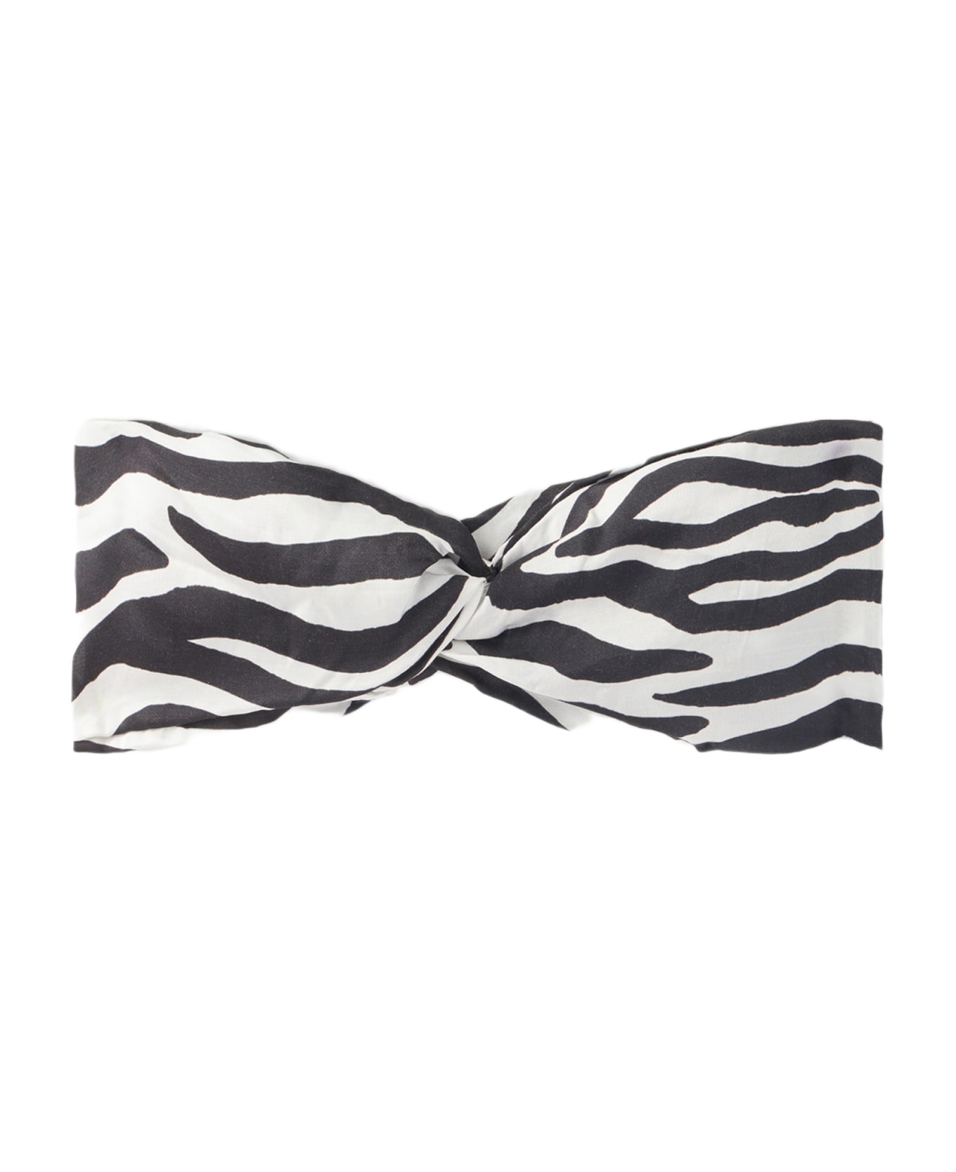 MC2 Saint Barth Woman Zebra Hairband - BLACK