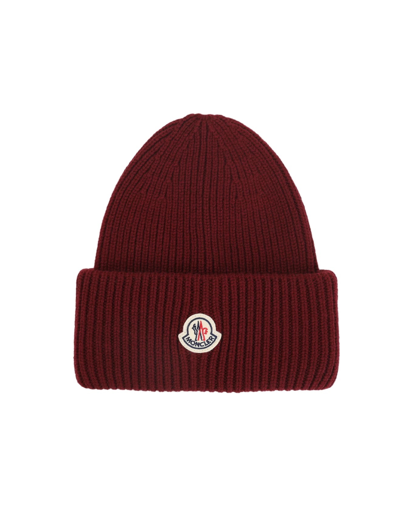 Moncler Virgin Wool Hat - Burgundy
