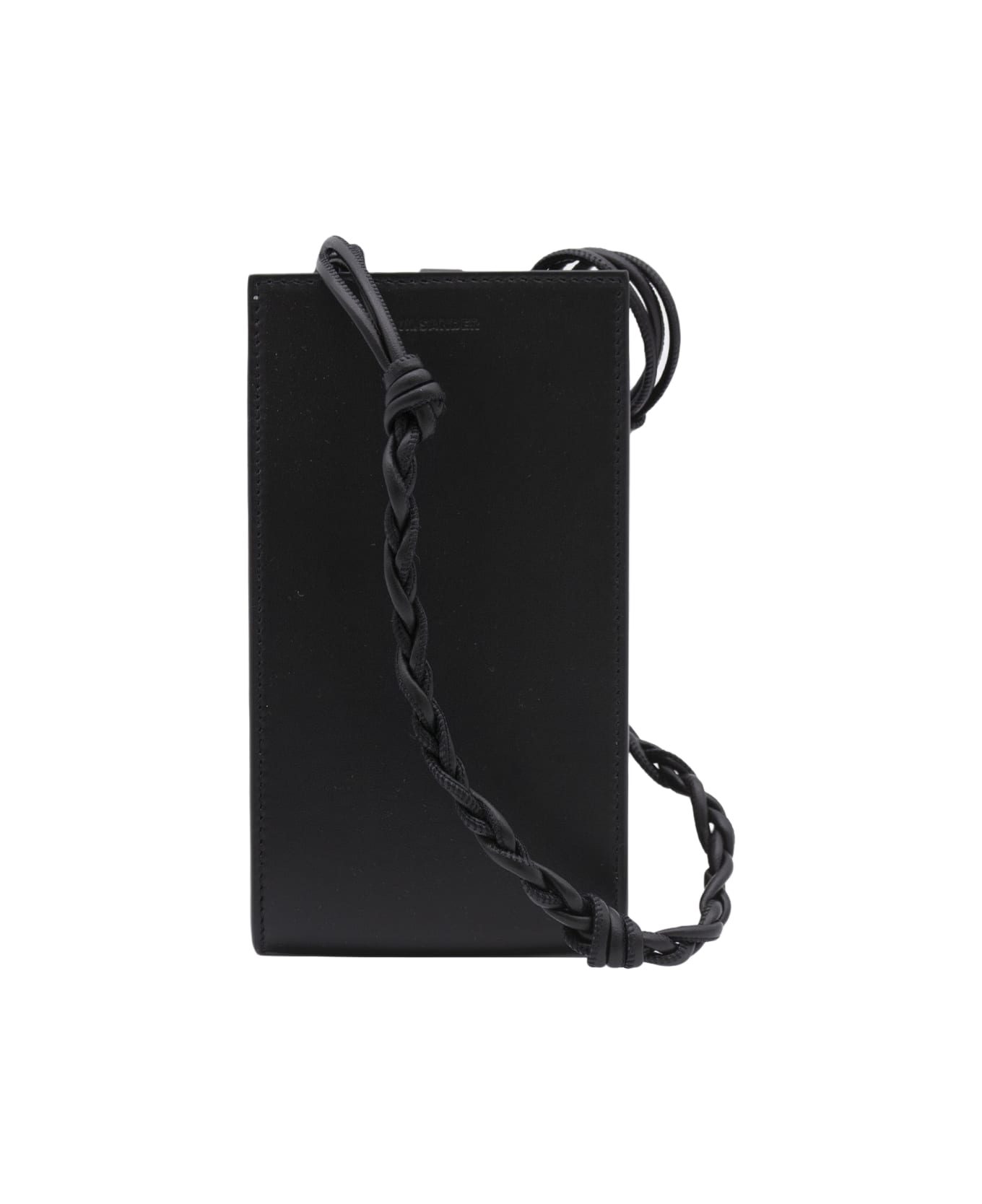 Jil Sander Black Leather Tangle Phone Case Crossbody Bag - Black ショルダーバッグ