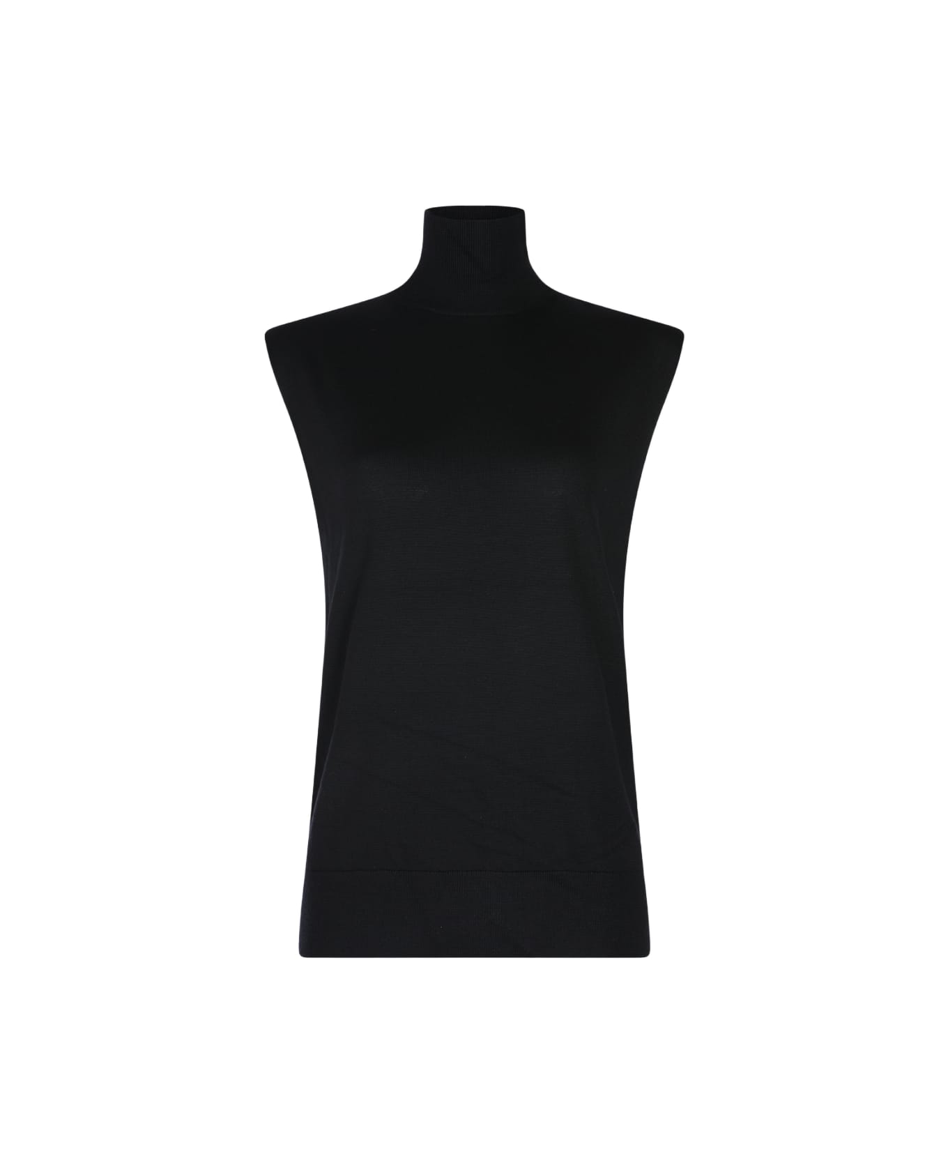 Totême Black Wool Knitwear - Black