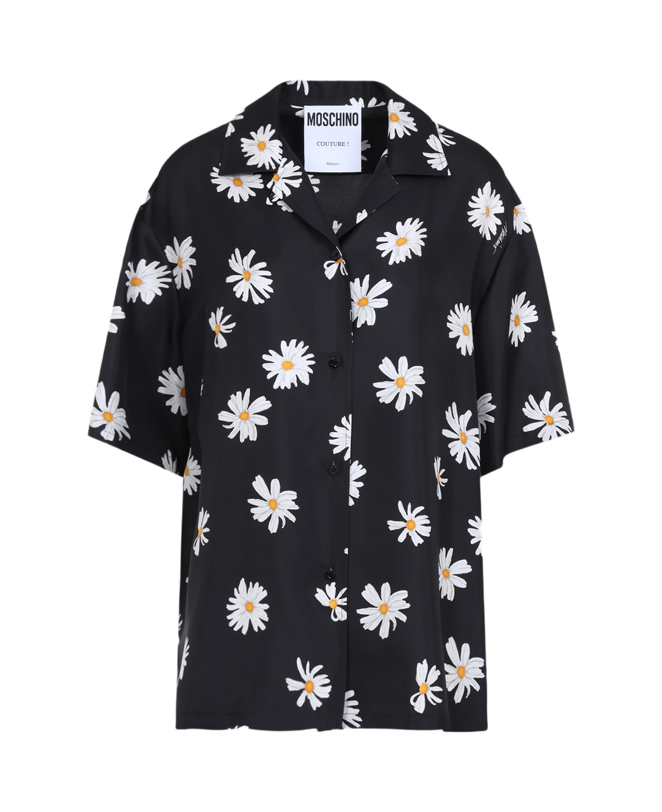 Moschino Silk Shirt - Fantasia Nero