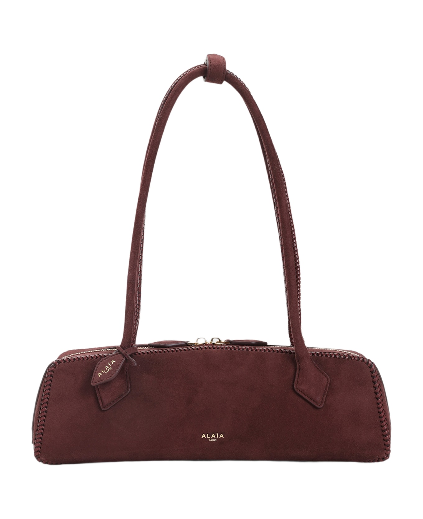 Alaia Alaïa Medium Teckel Handbag - Rouge Grenat