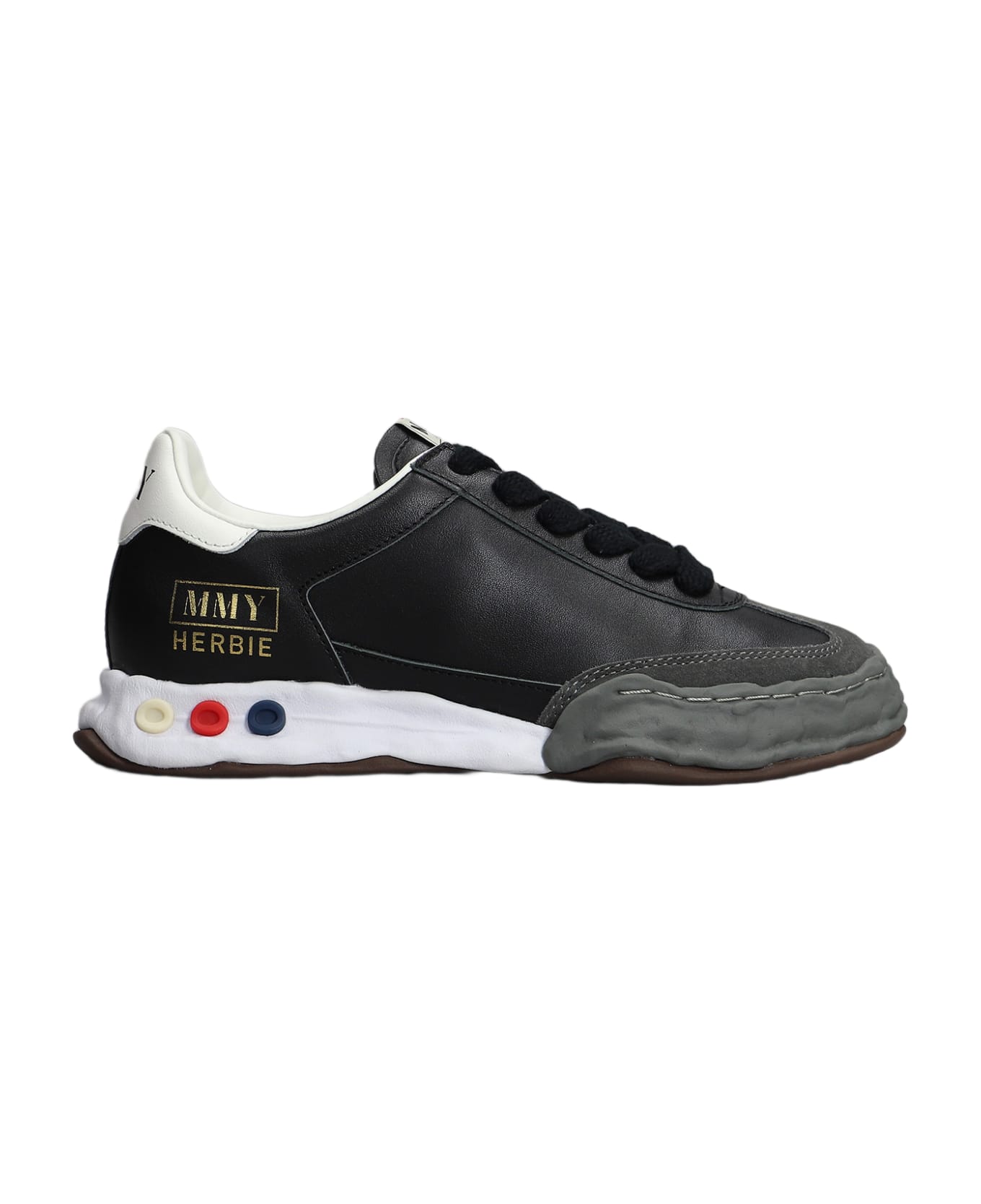 Mihara Yasuhiro Herbie Sneakers In Black Leather - black