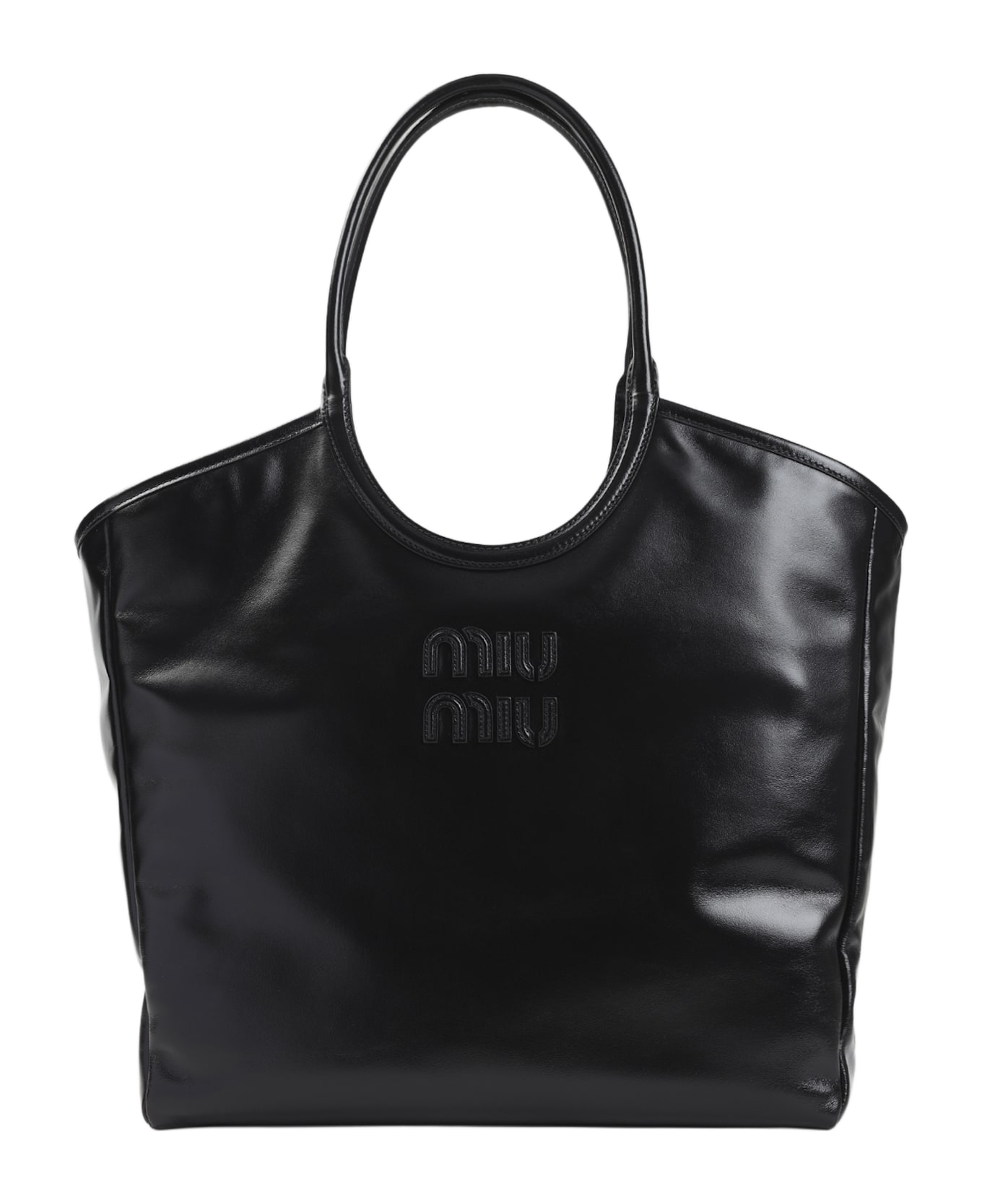 Miu Miu Calf Leather Handbag - Nero