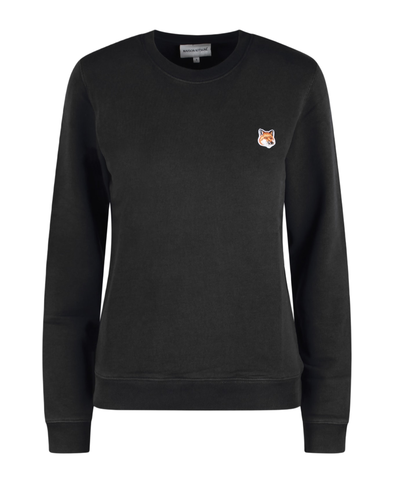 Maison Kitsuné Fox Head Patch Sweatshirt - Black フリース