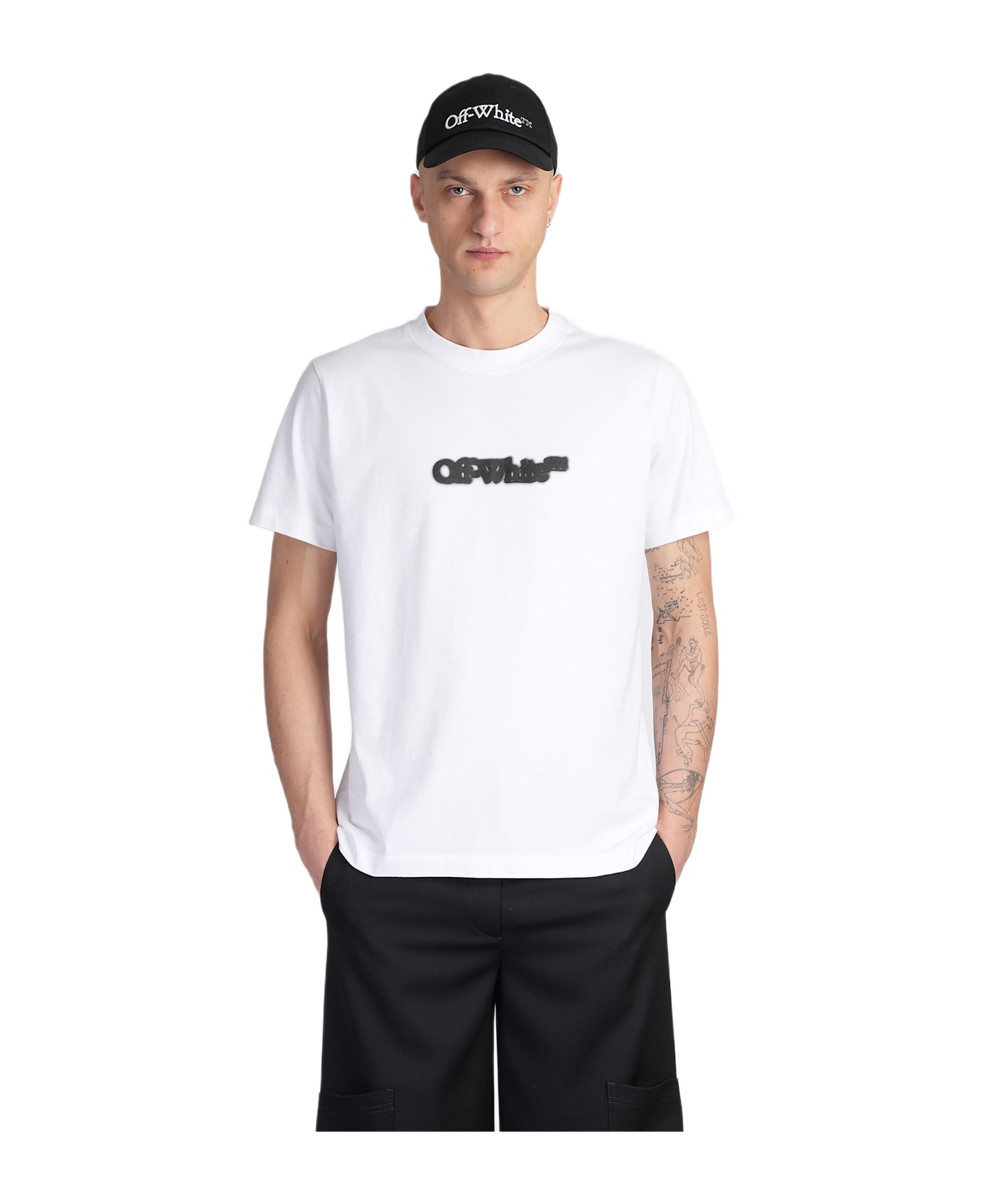 Off-White T-shirt In White Cotton - white