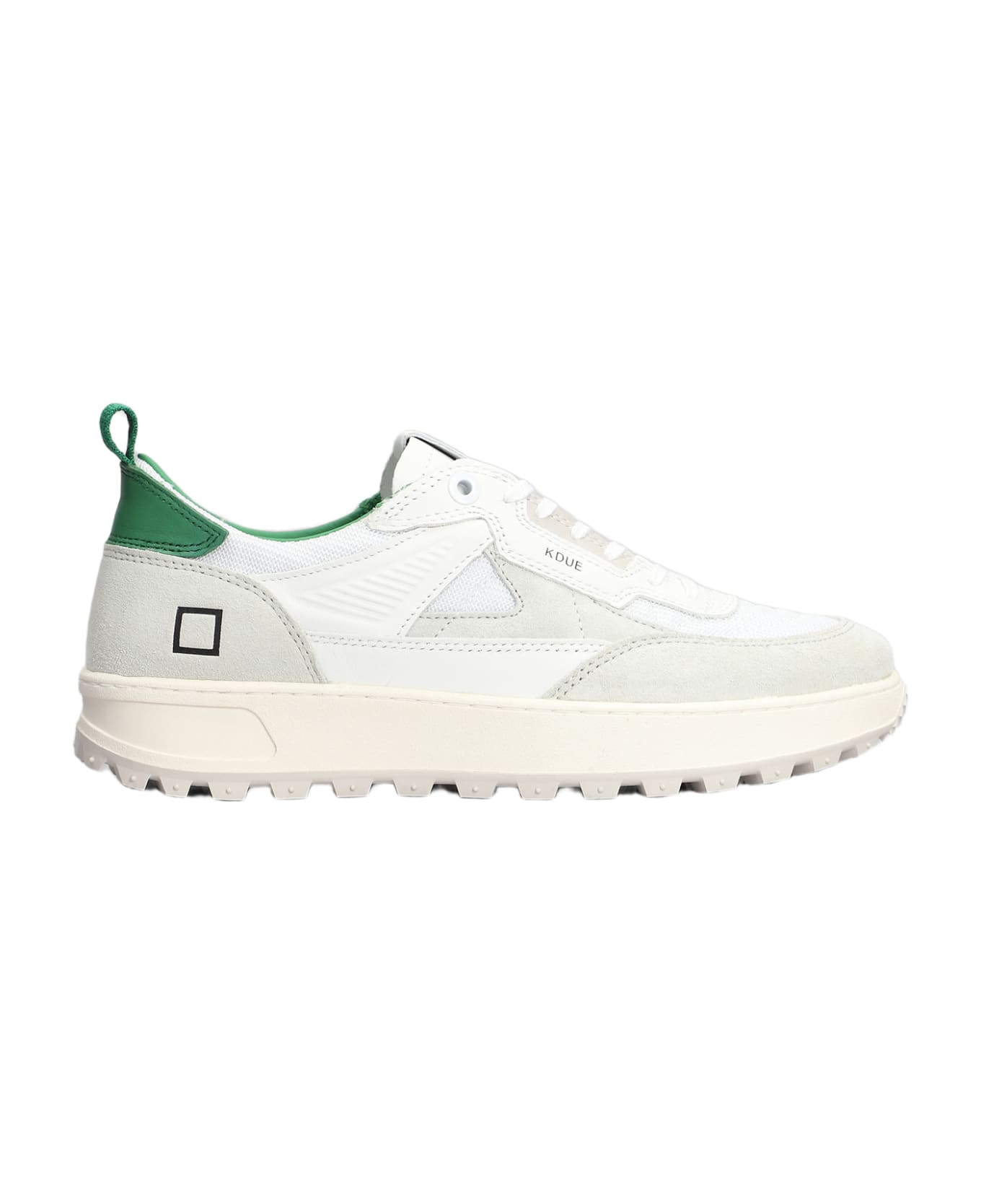 D.A.T.E. Kdue Sneakers In White Suede And Fabric - white スニーカー