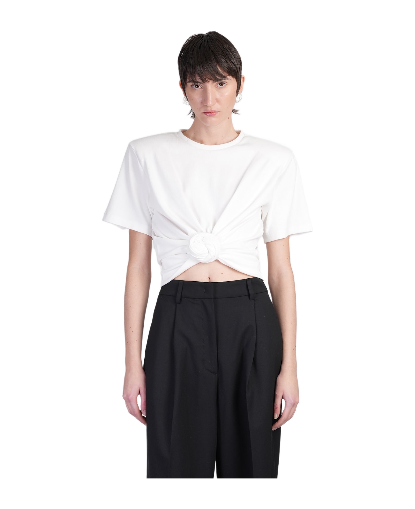 Magda Butrym Tshirt 01 T-shirt In White Cotton - white