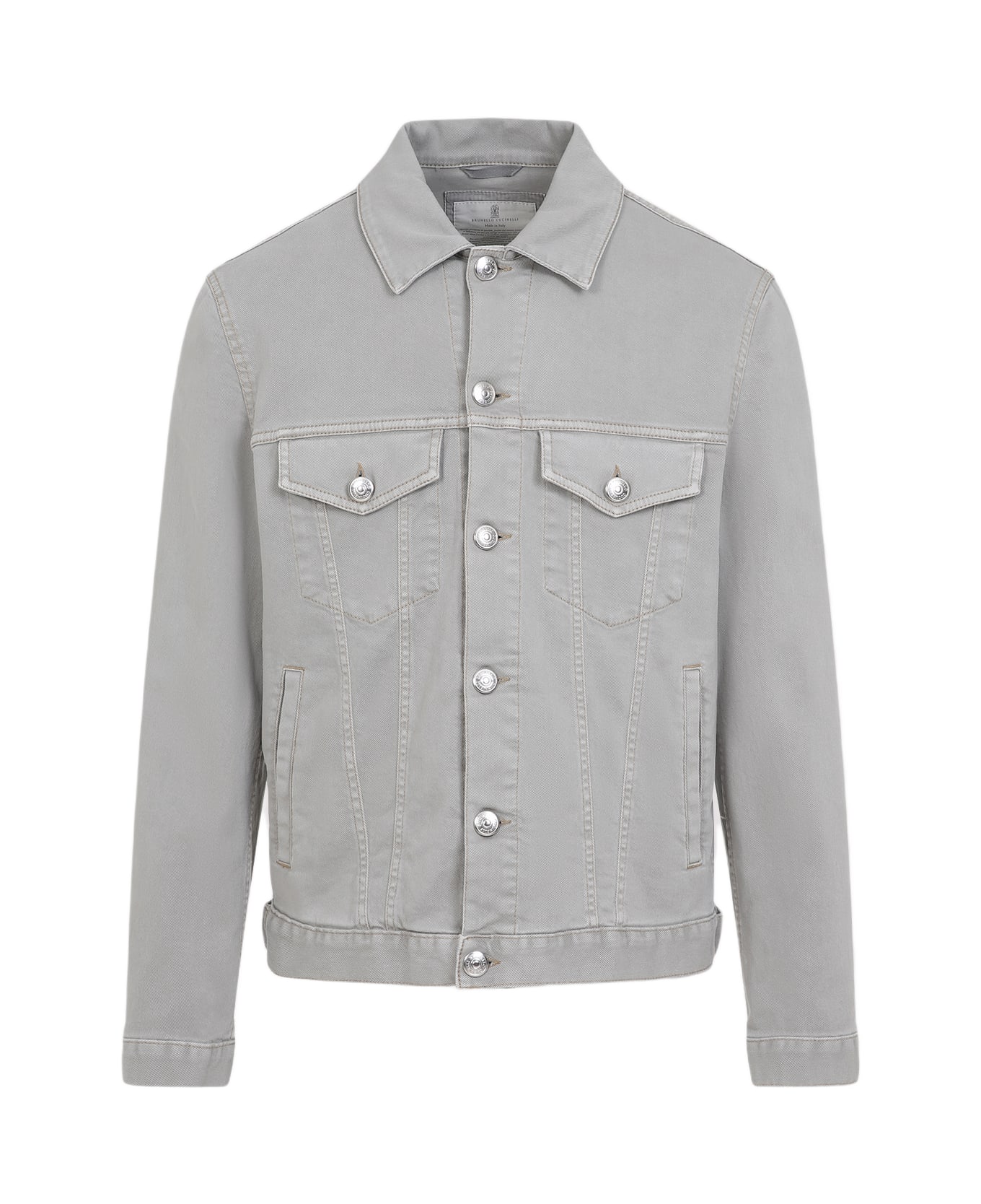 Brunello Cucinelli Cotton Denim Jacket - Kaky