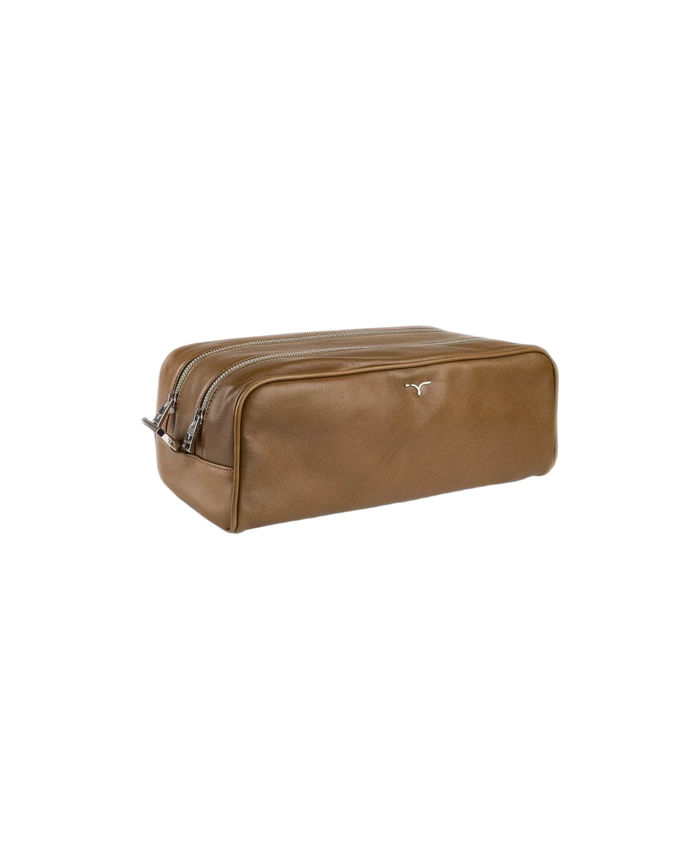 Larusmiani Wash Bag 'tzar' Luggage - Brown