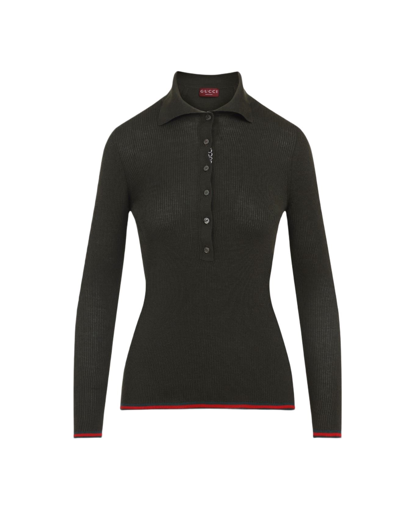 Gucci Web Polo - Forest Green