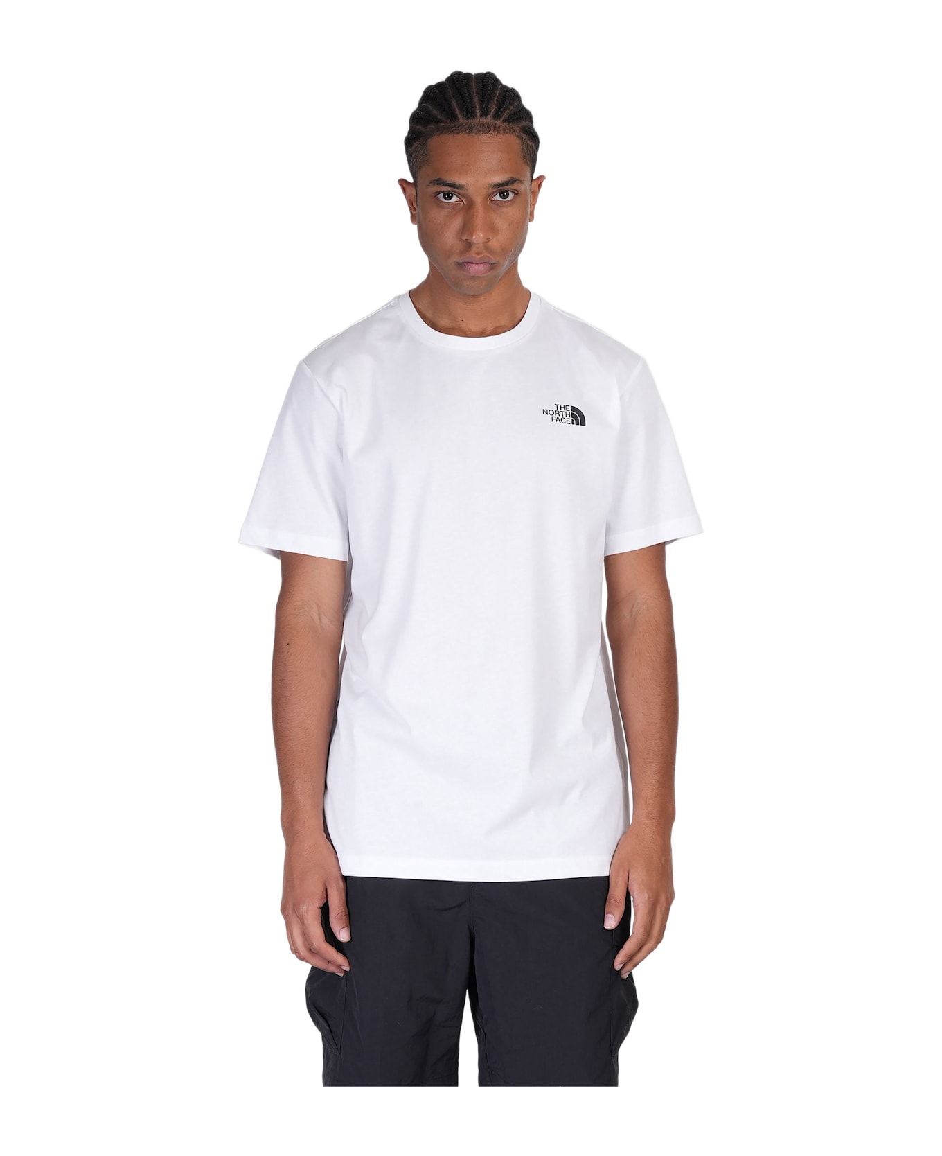 The North Face Ss Box Nse Tee T-shirt In White Cotton - white