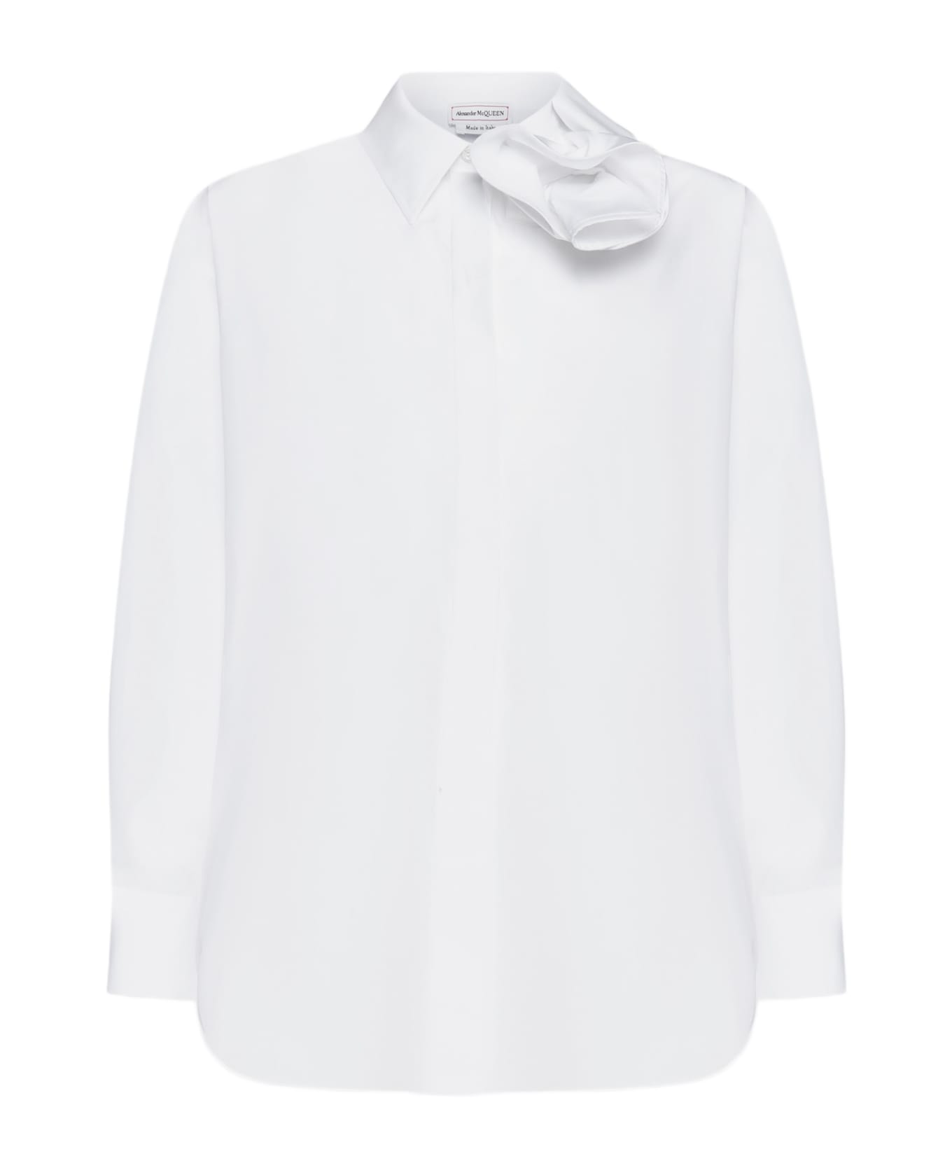 Alexander McQueen Draped Detail Shirt - Opticalwhite シャツ