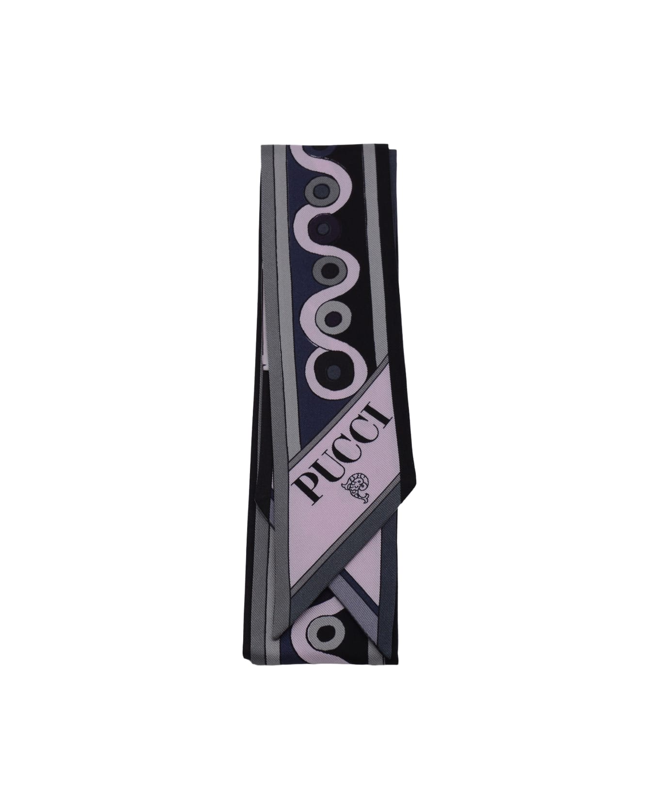 Pucci Multicolor Silk Scarf - Black