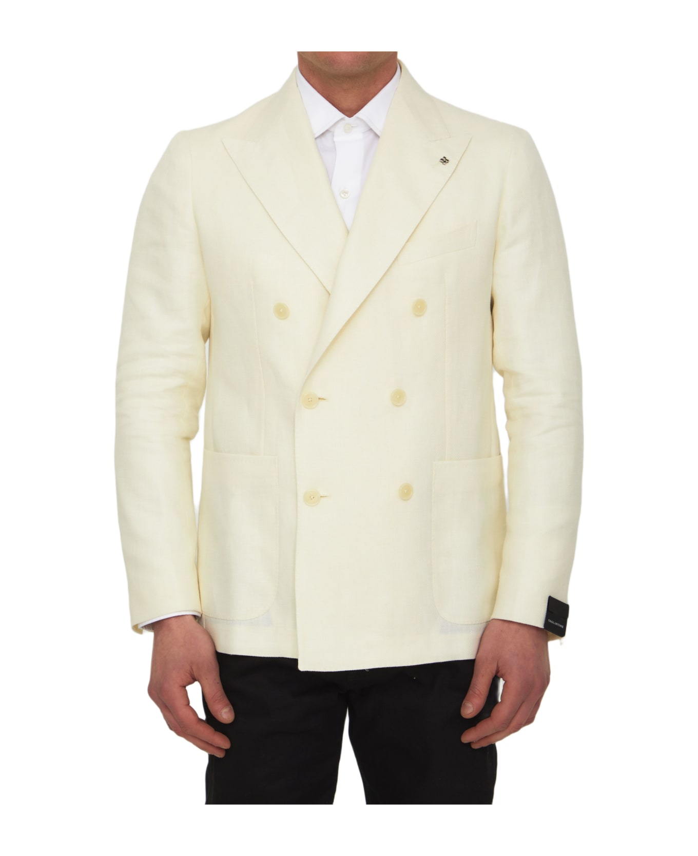 Tagliatore Cream-colored Double-breasted Jacket - CREAM