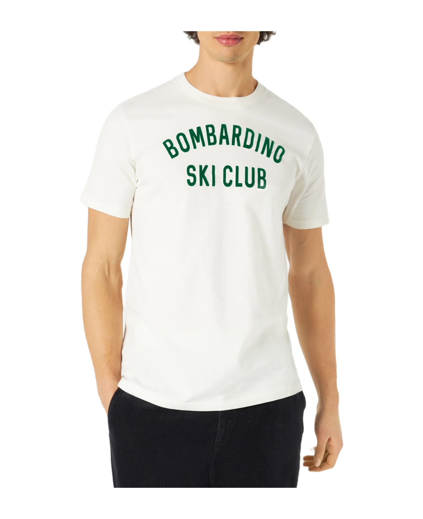 MC2 Saint Barth Bombardino Ski Club Print Man T-shirt - WHITE