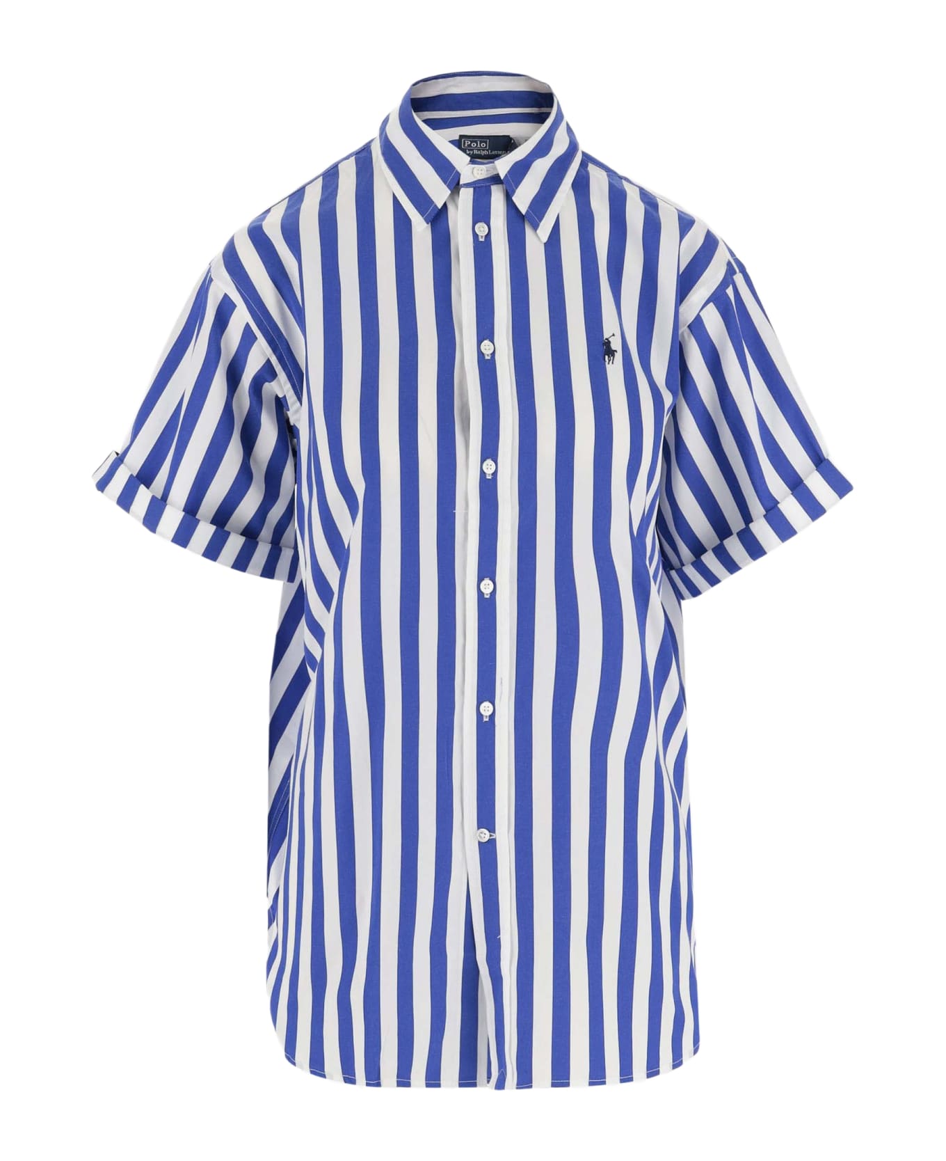 Polo Ralph Lauren Striped Cotton Shirt With Logo - Red