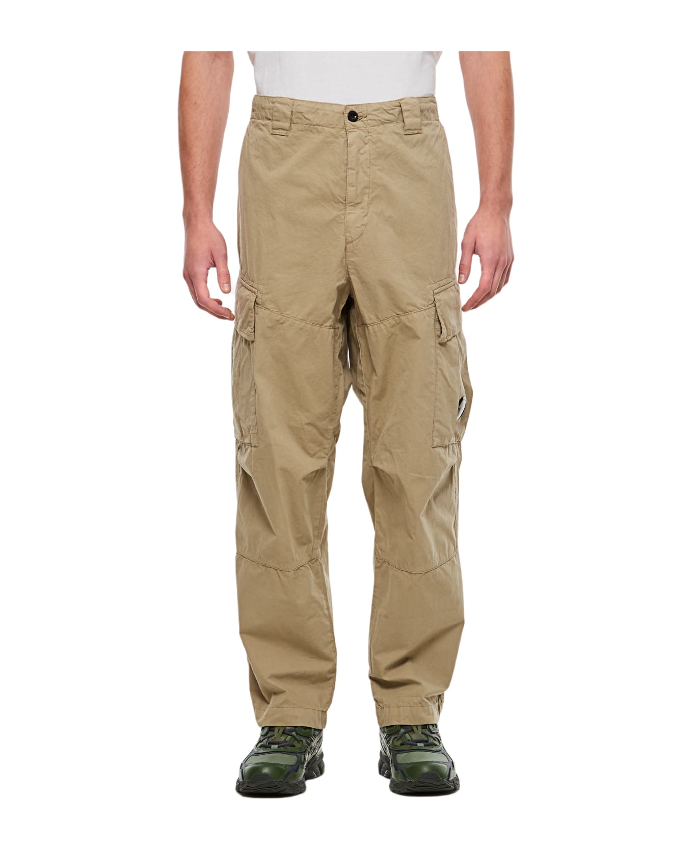 C.P. Company Cargo Pants In Microreps - Green