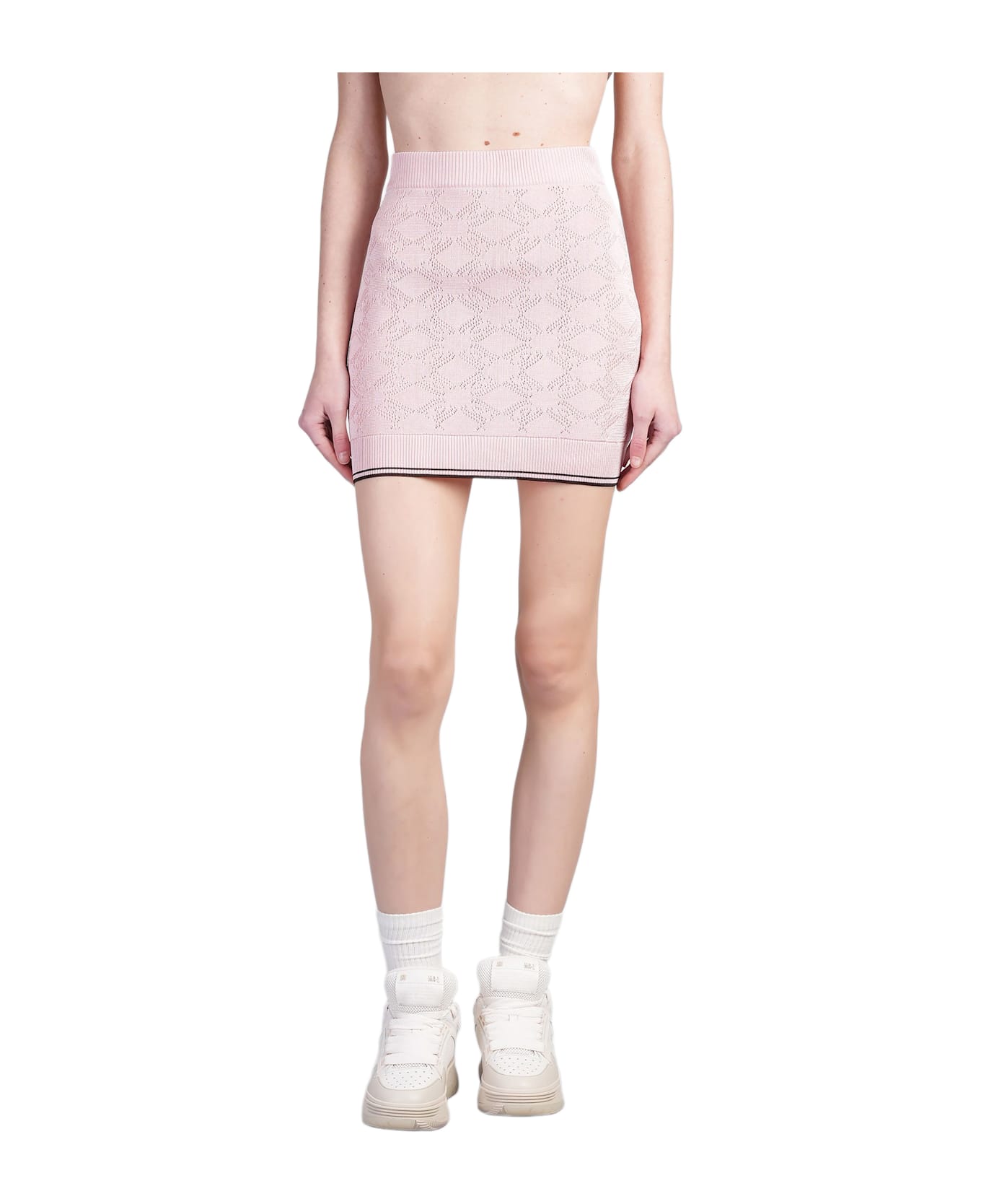 AMIRI Skirt In Rose-pink Viscose - rose-pink