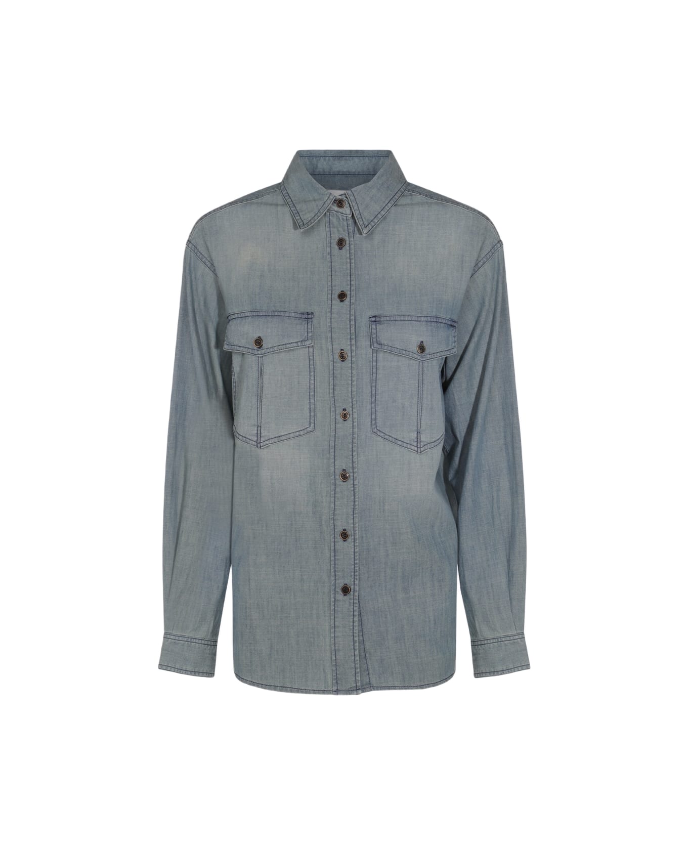 Marant Étoile Blue Cotton Ovelia-ga Shirt - Blue