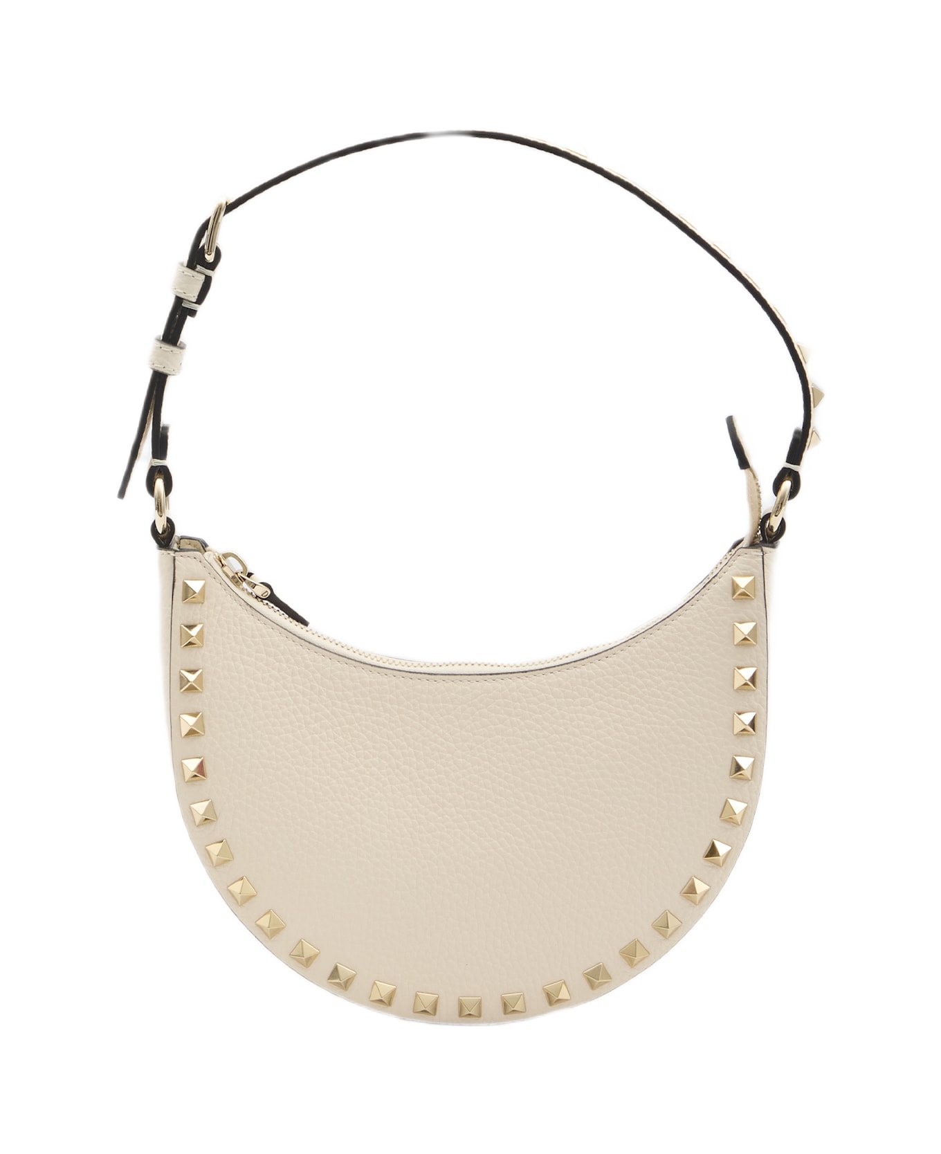 Valentino Garavani Mini Rockstud Hobo Bag - IVORY