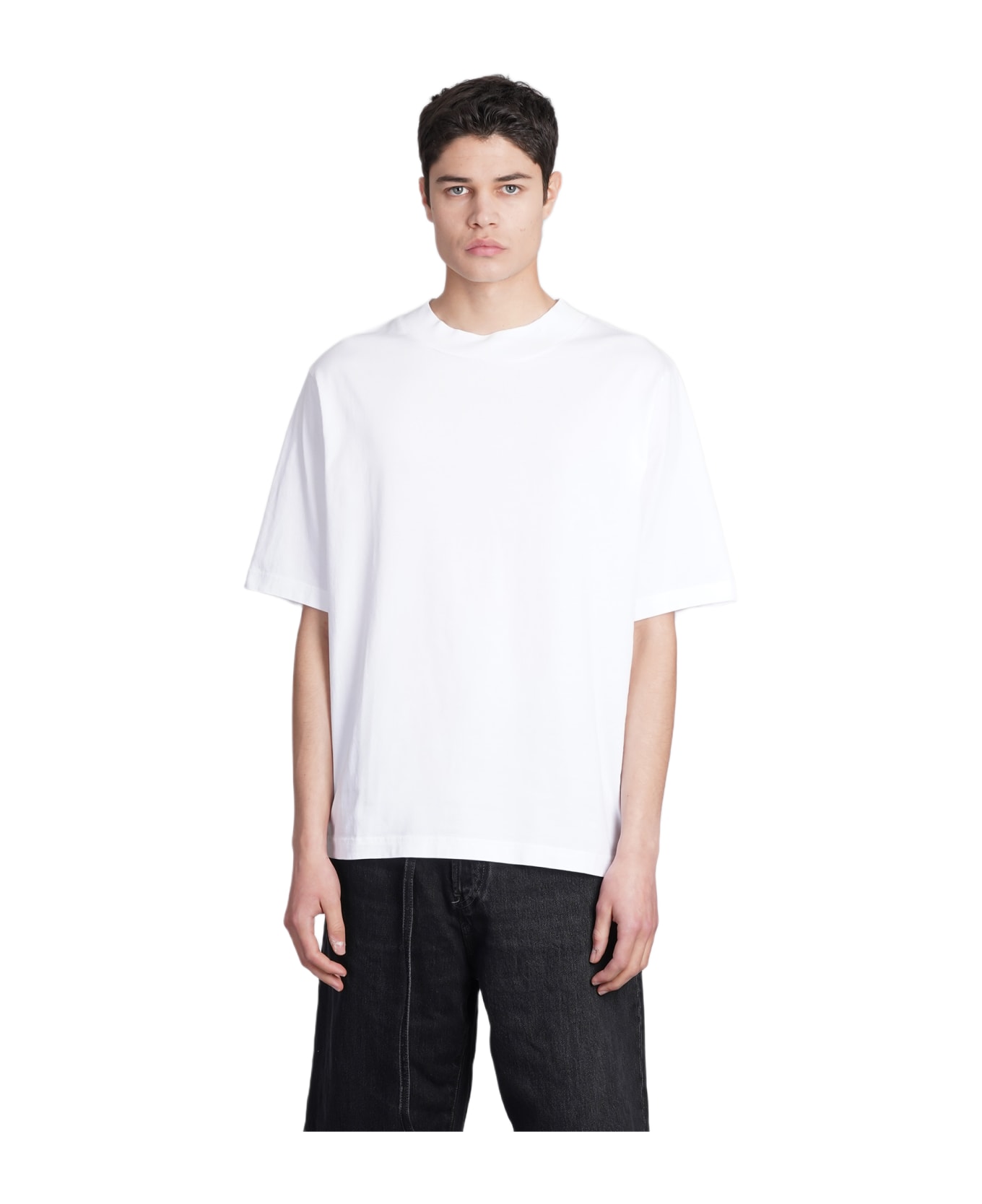 Acne Studios Crew-neck T-shirt In White Cotton - 183