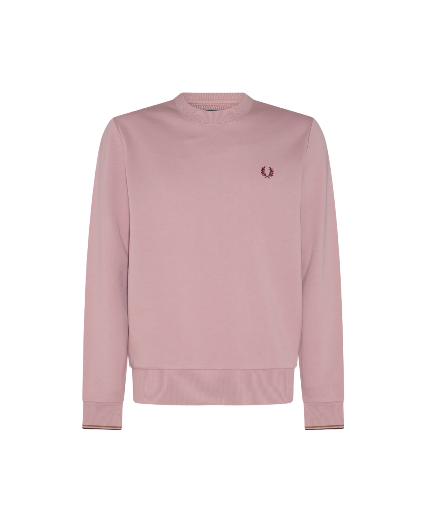 Fred Perry Dusty Pink Cotton Blend Sweatshirt - DUSTy pink