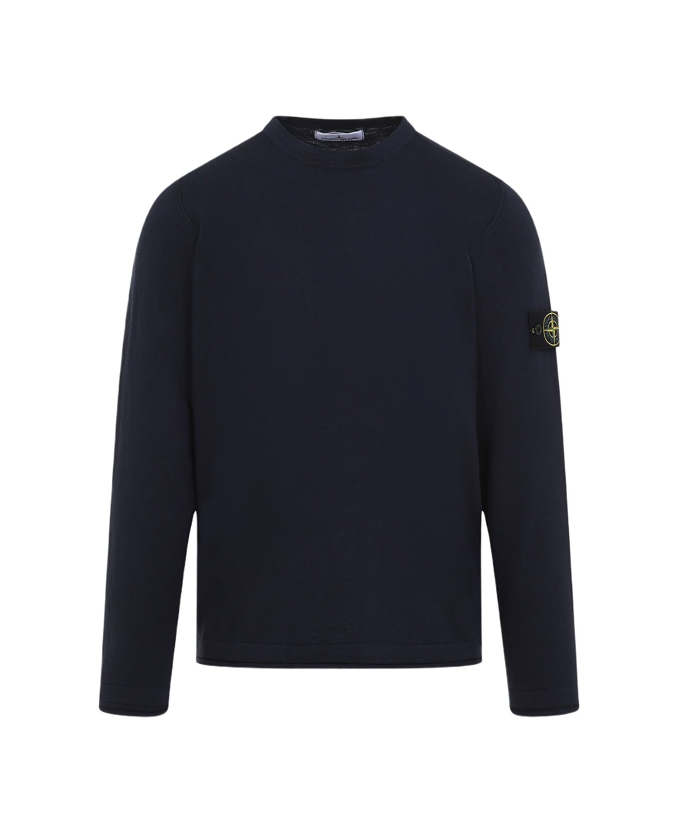 Stone Island Crew Neck Pullover - Navy Blue