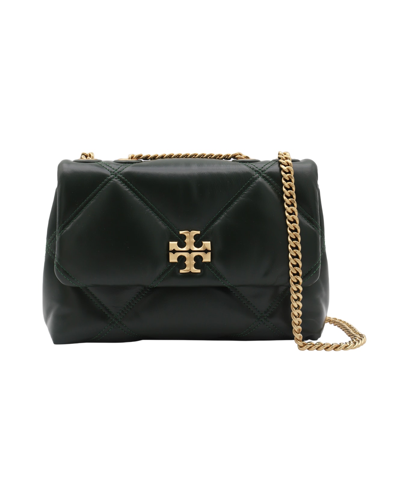 Tory burch black leather handbag online