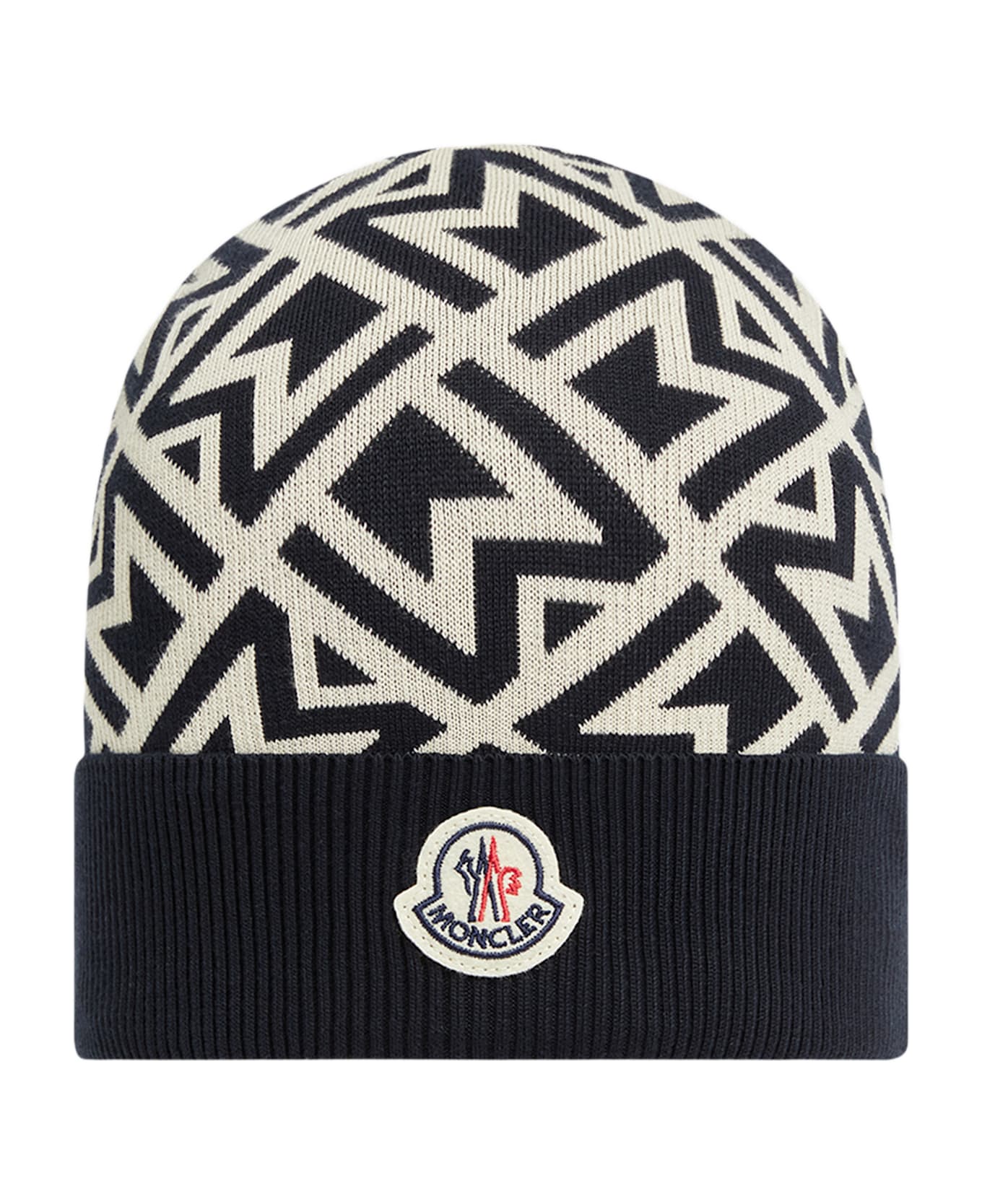 Moncler Logo Hat - Black