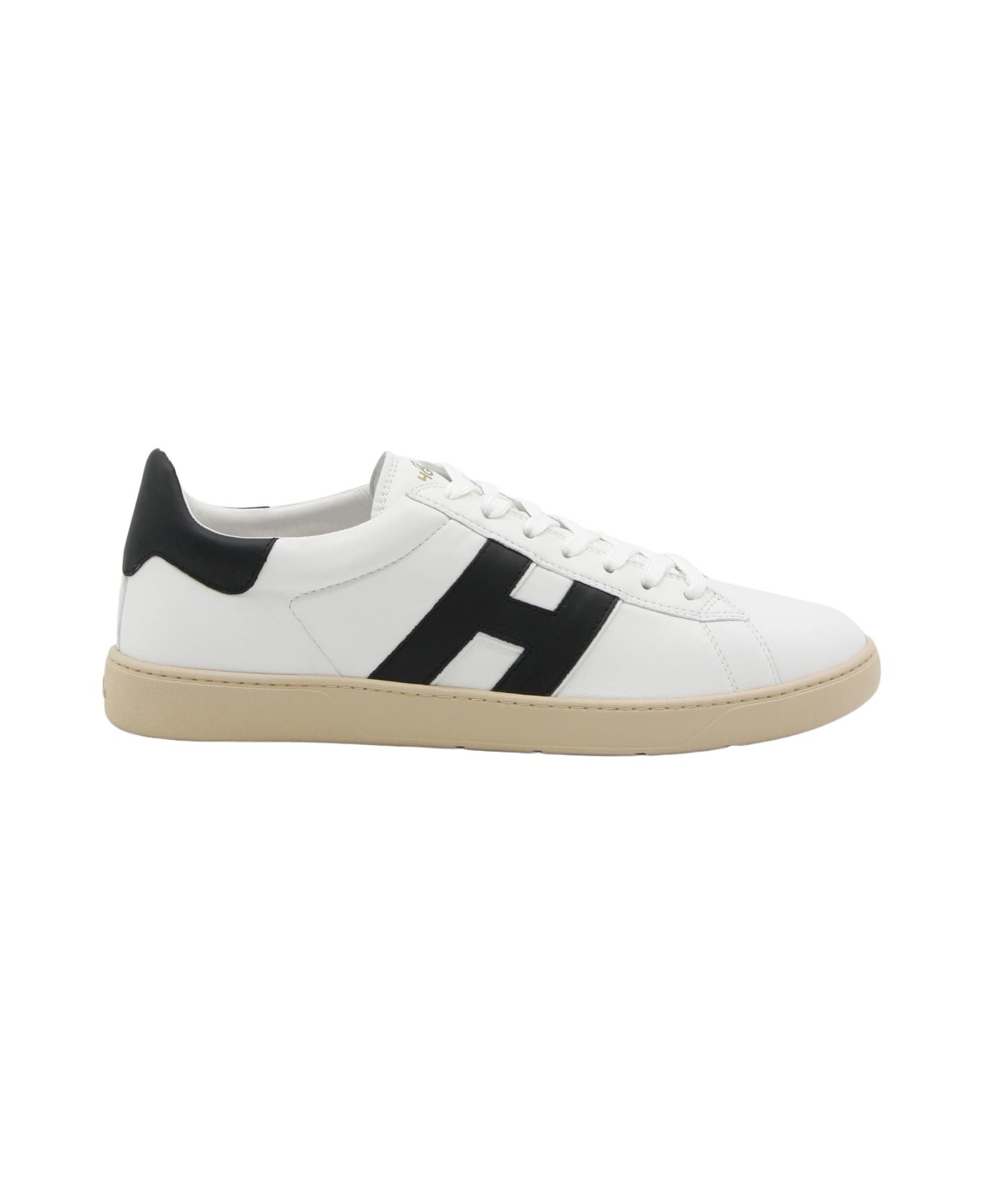 Hogan White And Black Sneakers - White