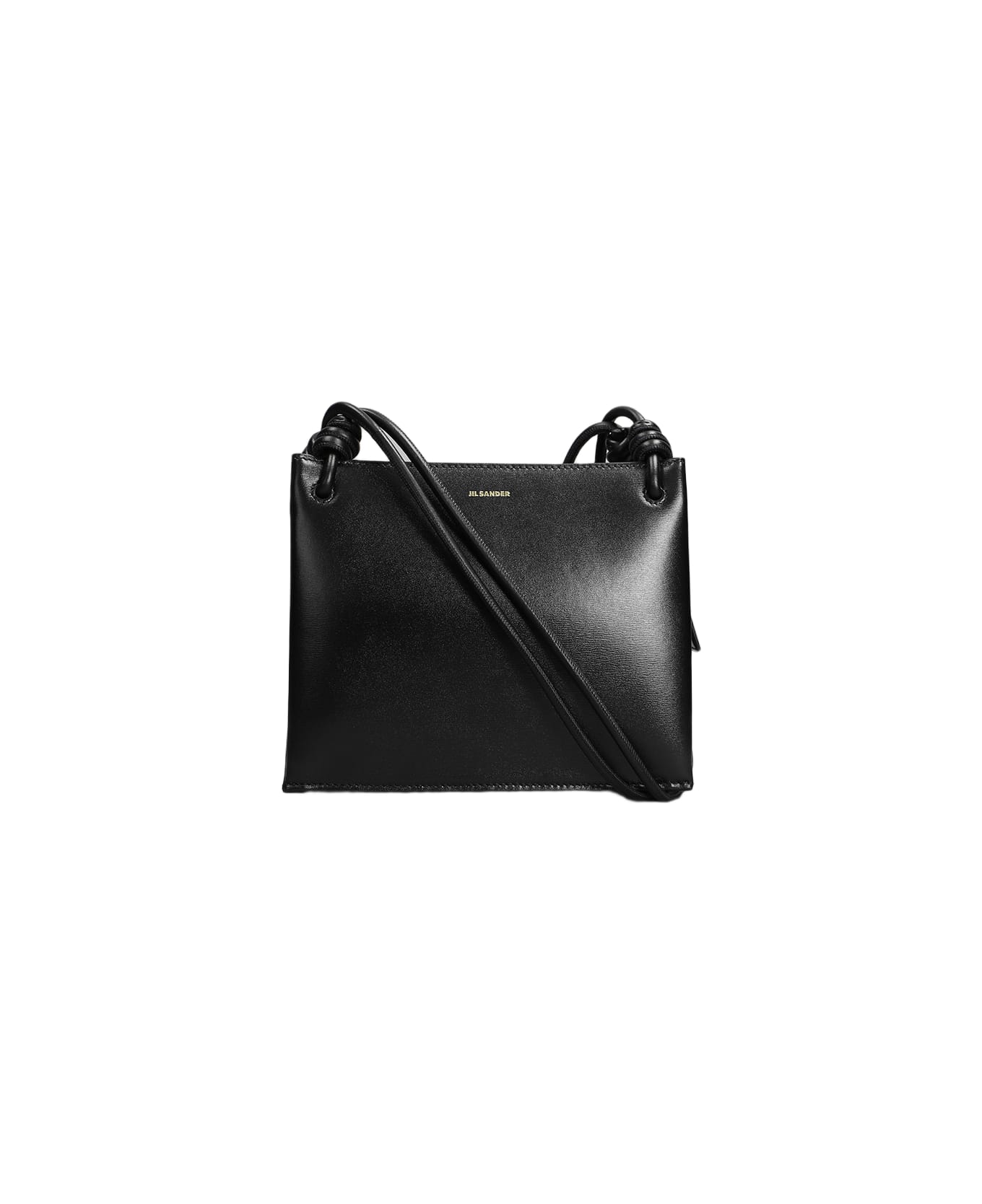 Jil Sander Black Leather Small Giro Shoulder Bag - 001