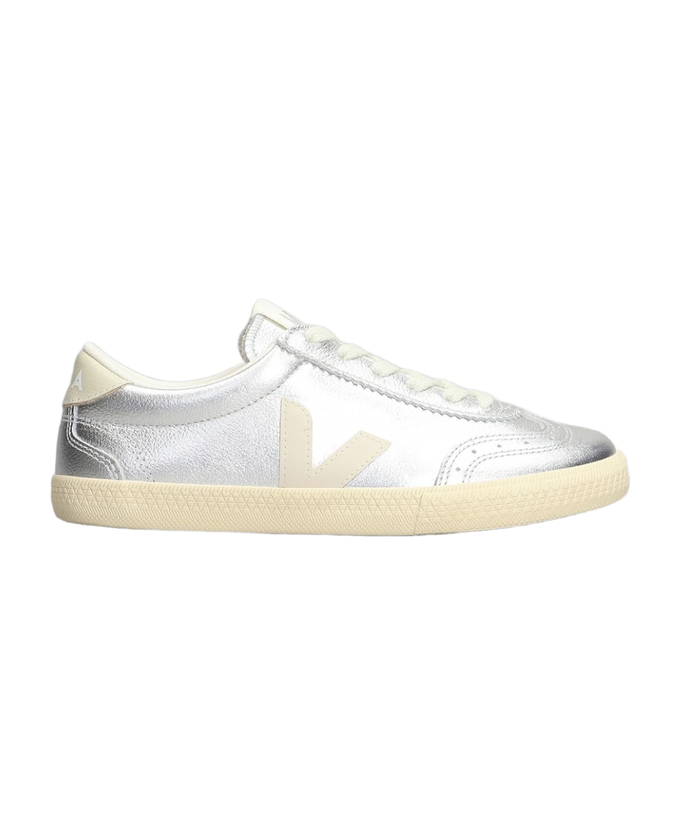 Veja Volley O.t Sneakers In Silver Leather - silver