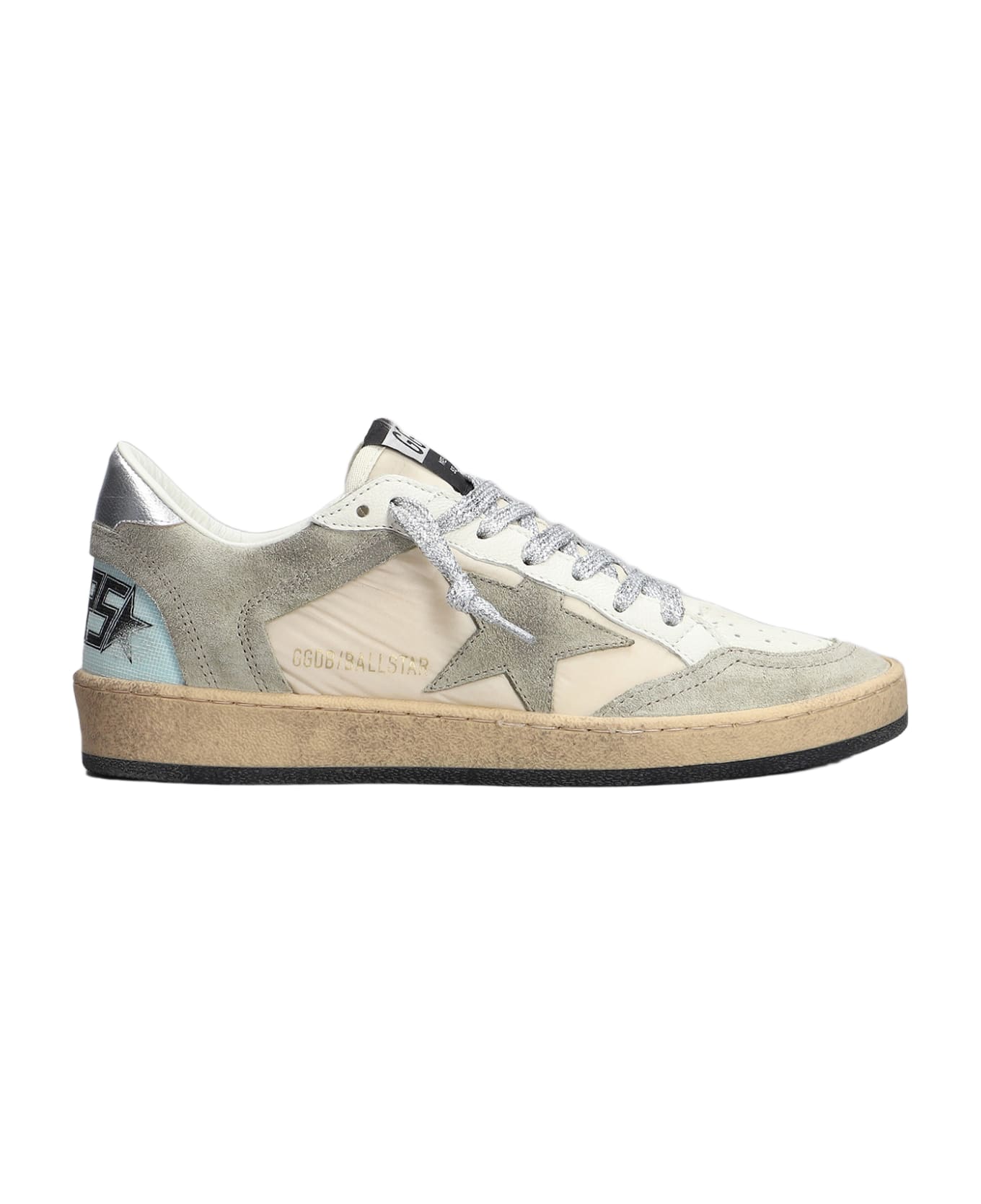 Golden Goose Ball Star Sneakers In Beige Leather And Fabric - beige スニーカー