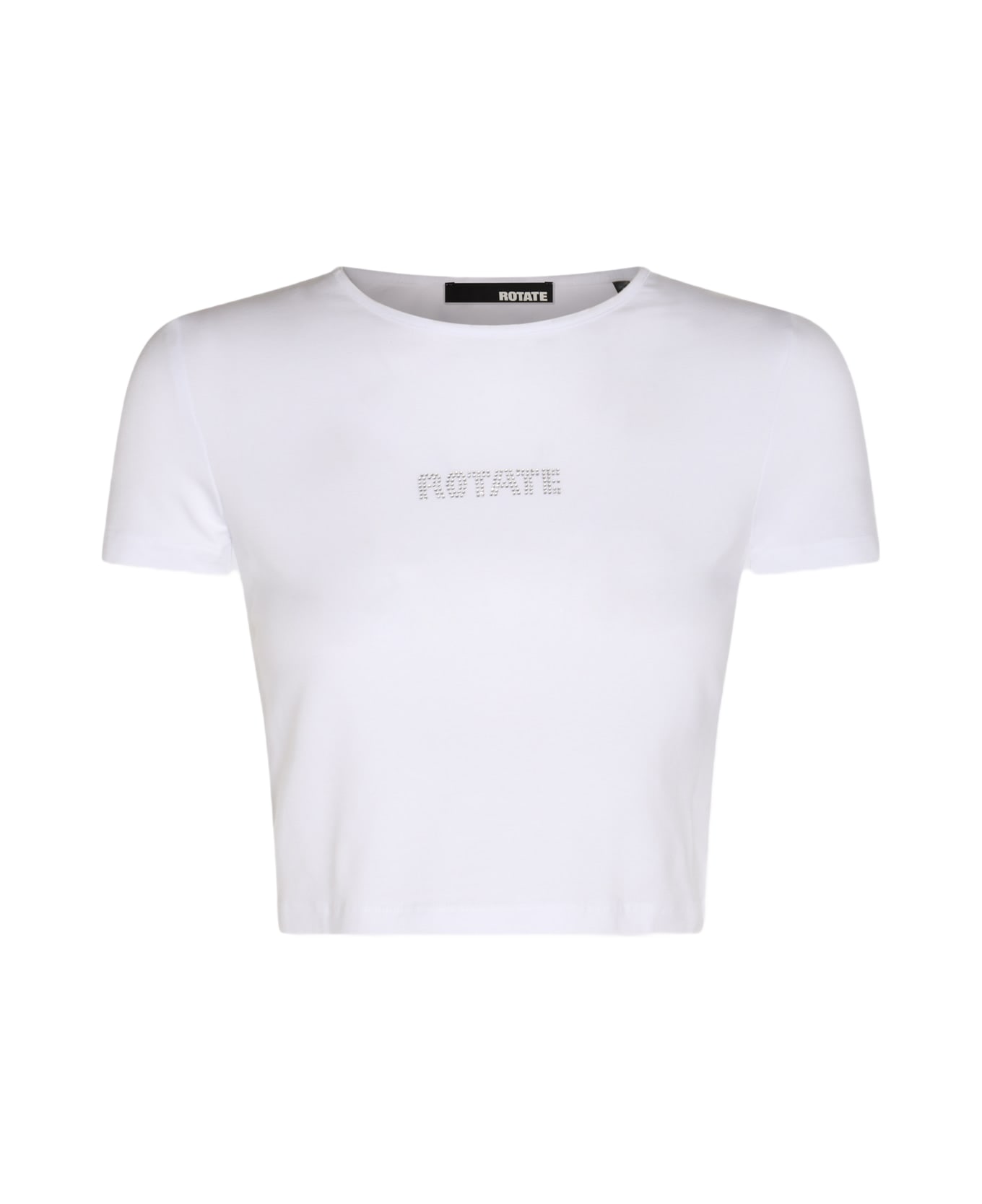 Rotate by Birger Christensen Bright White Cotton May T-shirt - White Tシャツ