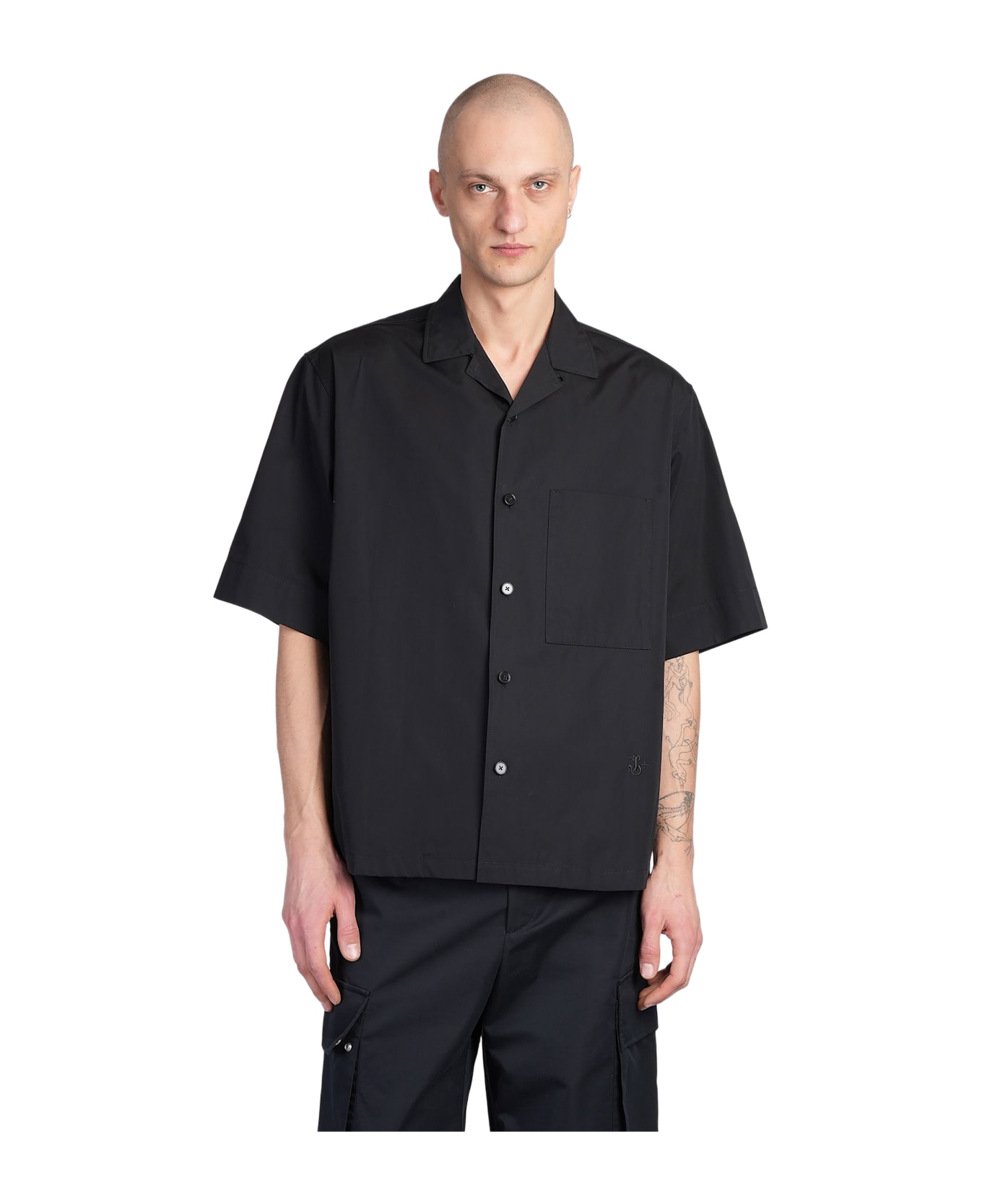 Jil Sander Shirt 166 Shirt In Black Cotton - black シャツ