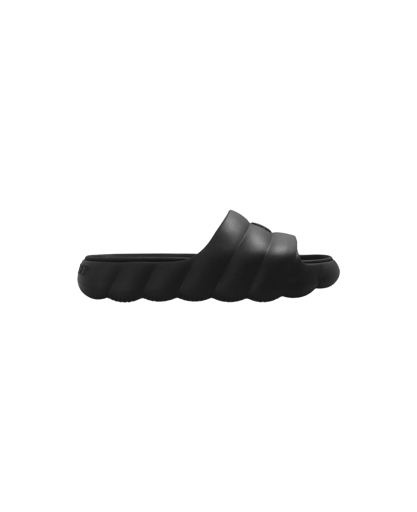 Moncler 'lilo' Rubber Slides - BLACK