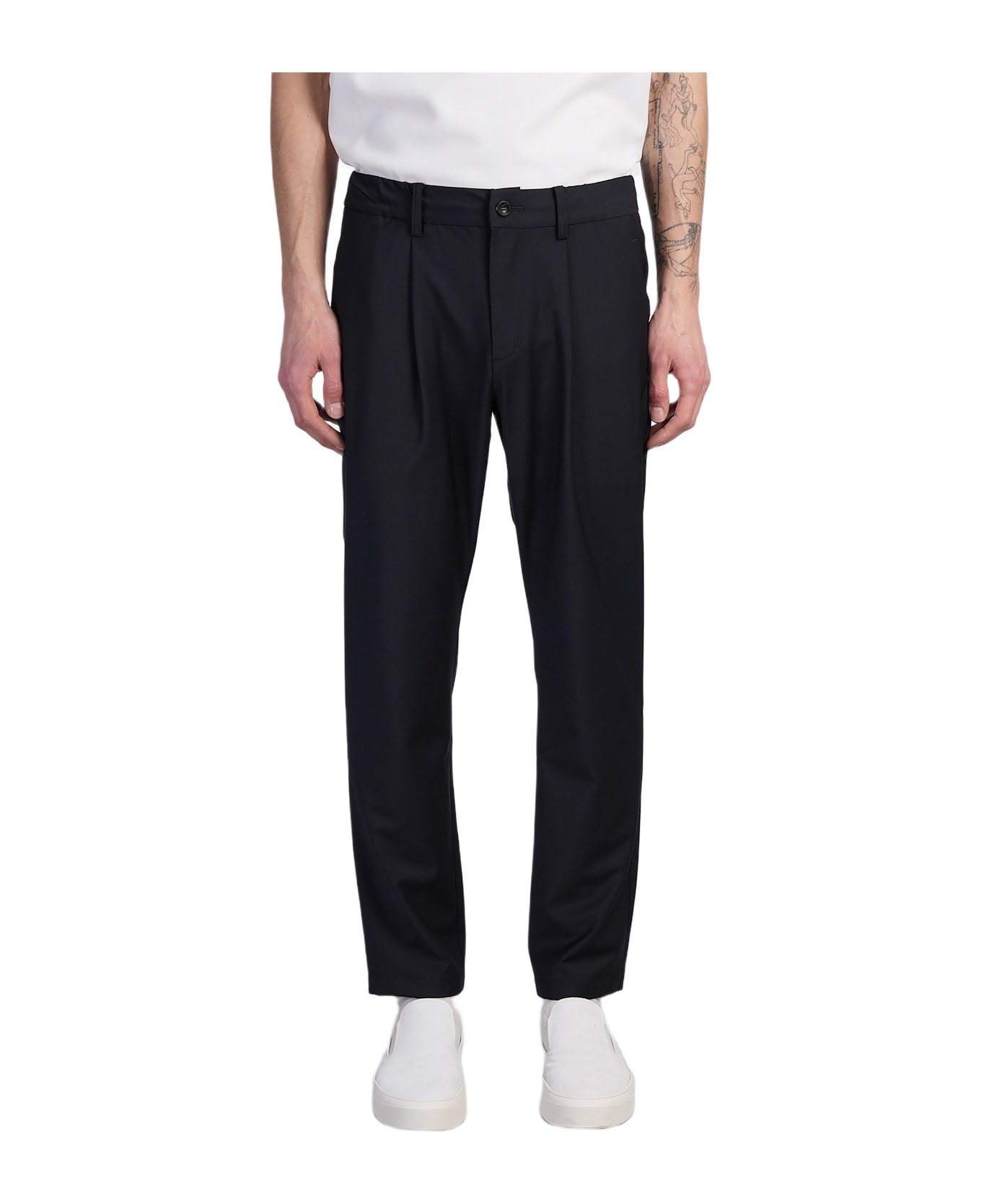 Attachment Pants In Blue Polyester - blue