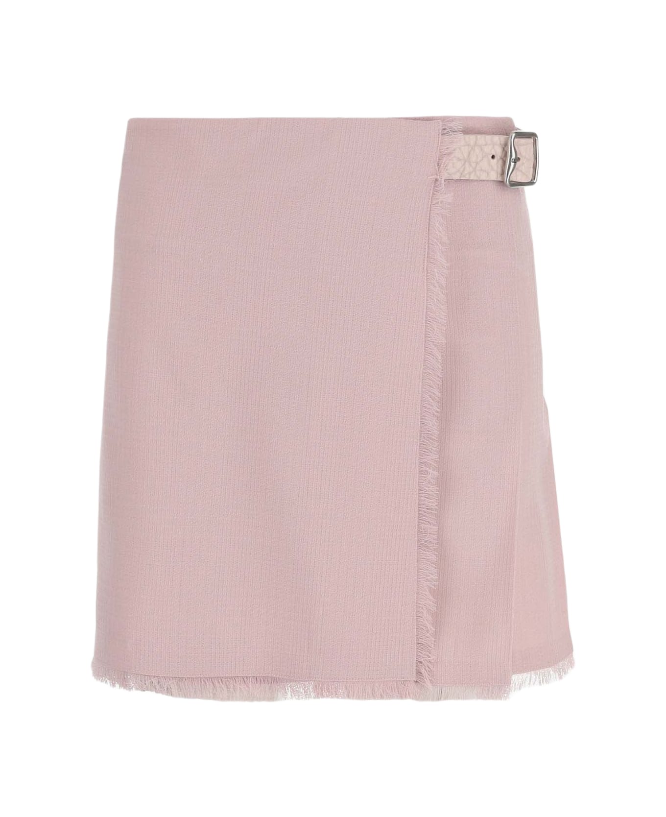 Burberry Kilt In Wool - Pink スカート